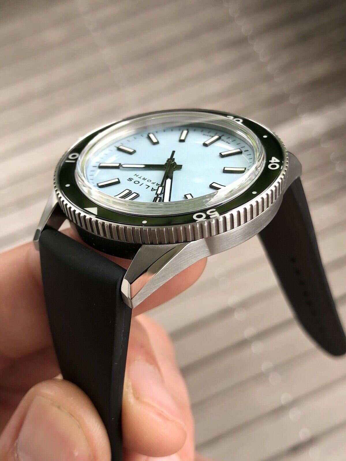 Halios Seaforth Pastel Blue with Diver bezel