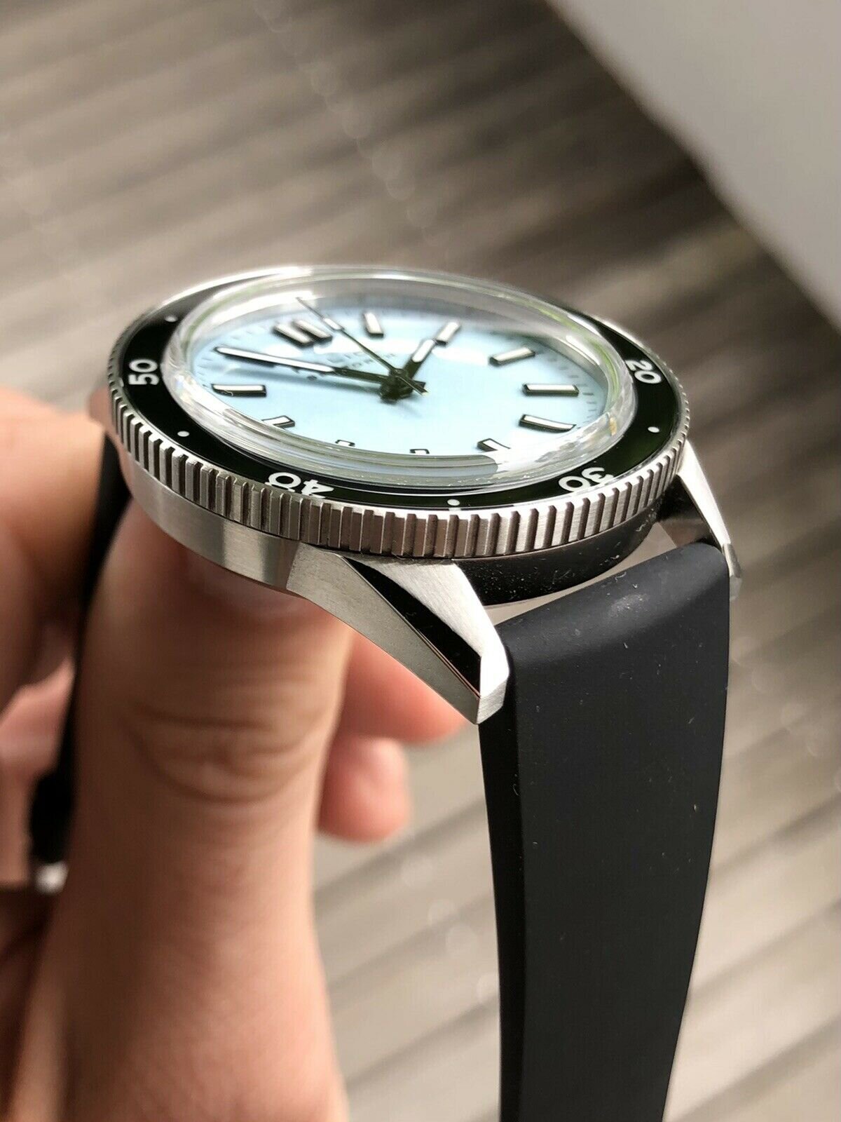 Halios Seaforth Pastel Blue with Diver bezel