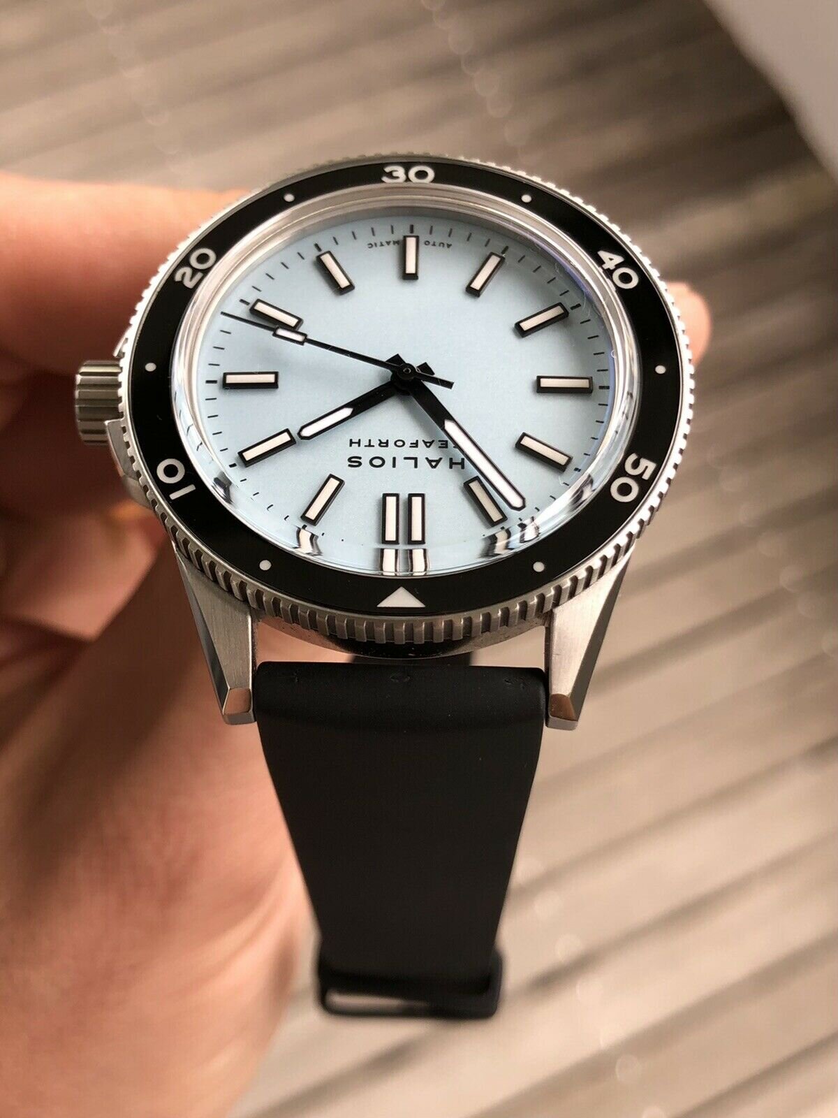 Halios Seaforth Pastel Blue with Diver bezel