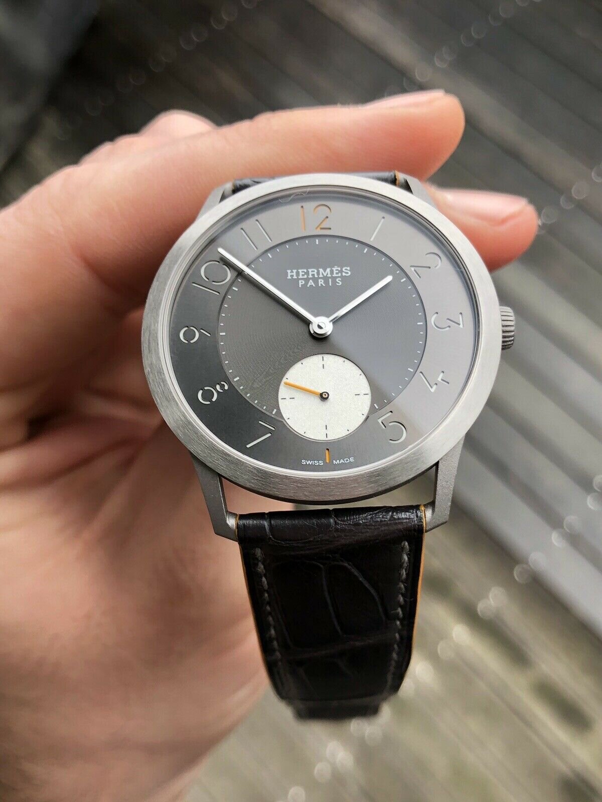 Hermes discount slim titane