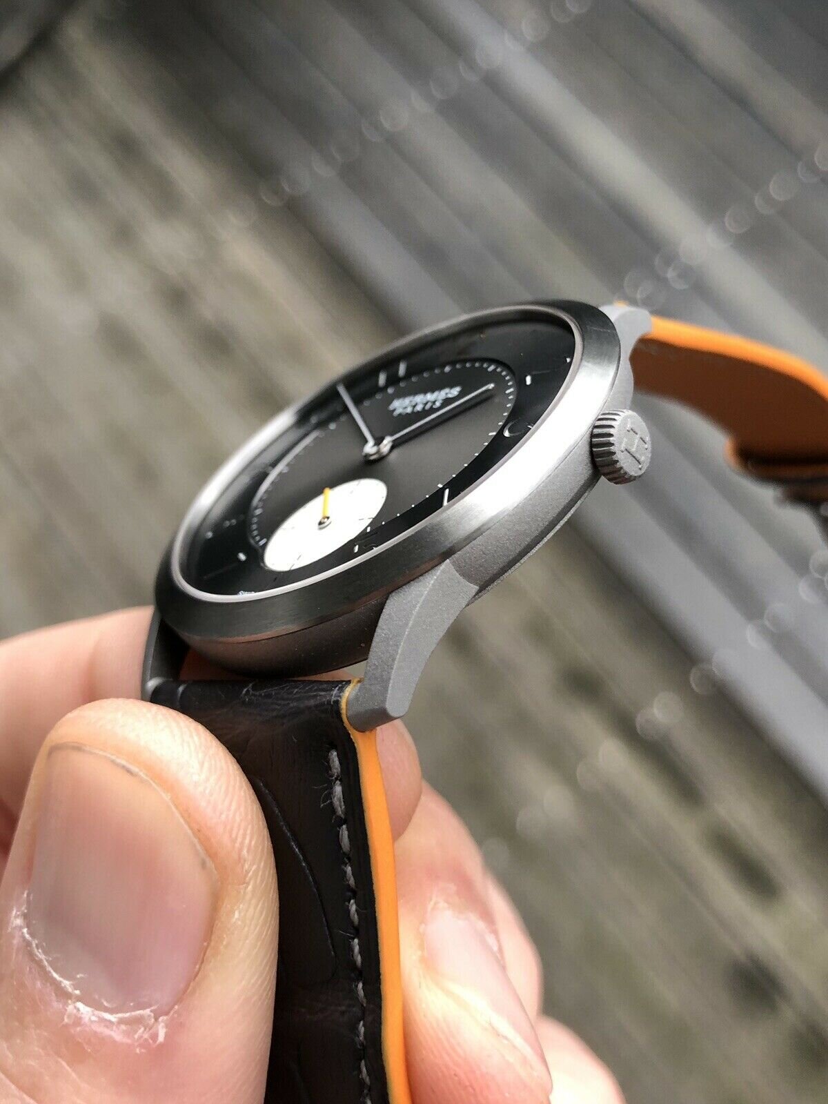 Hermes slim titane outlet