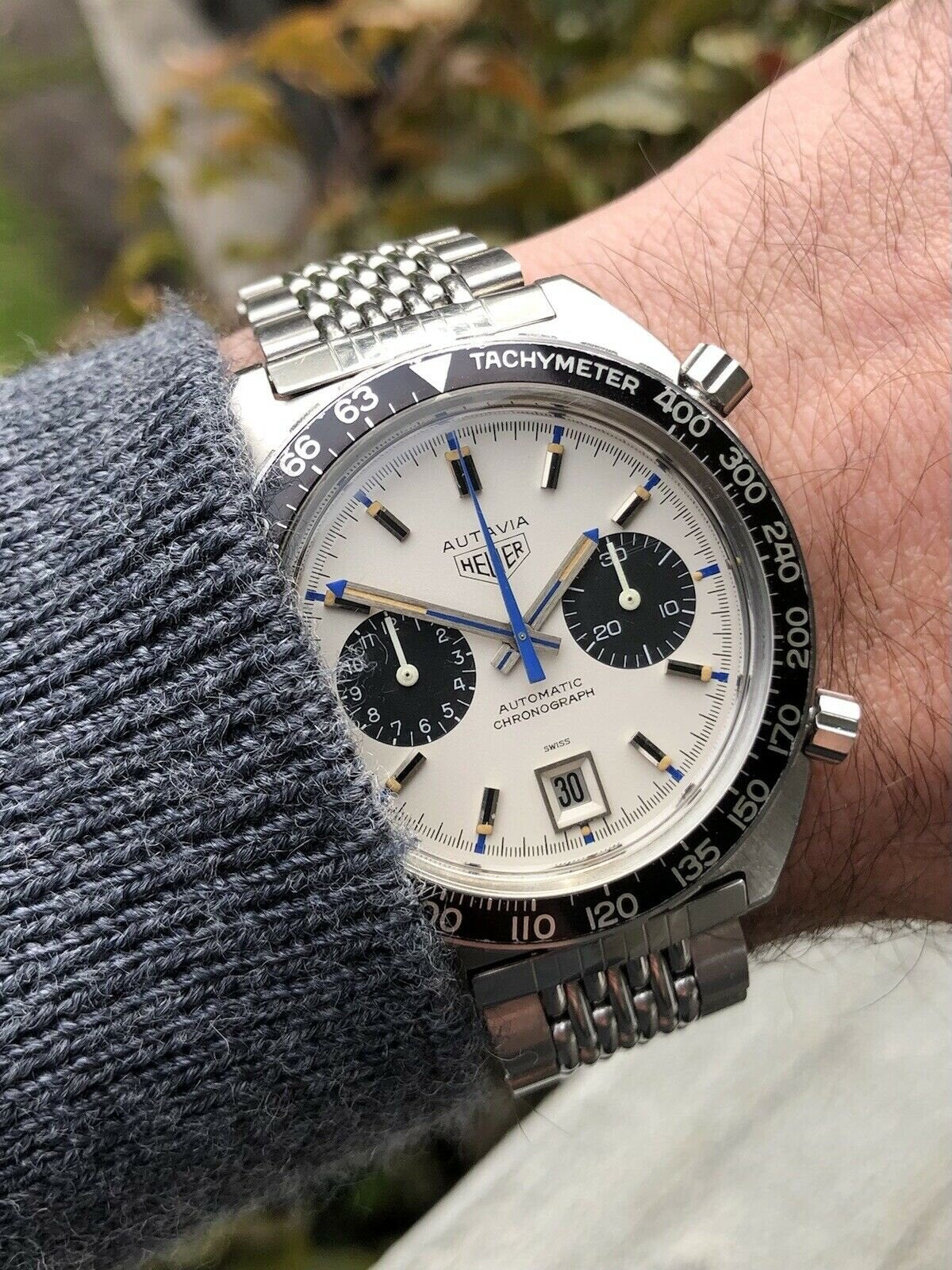Heuer Autavia Jo Siffert Automatic Chronograph 1163T 1972 Watch Vault Australia