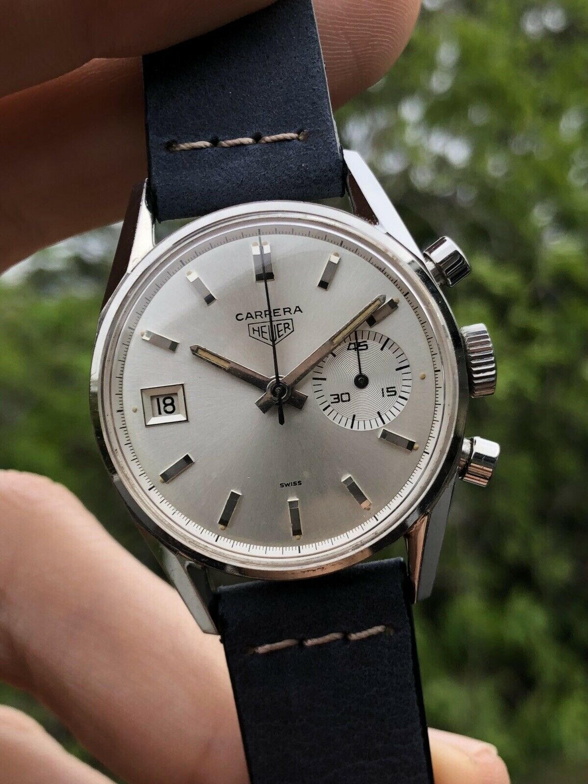 Heuer Carrera Dato 45 3147S - Circa 1960's