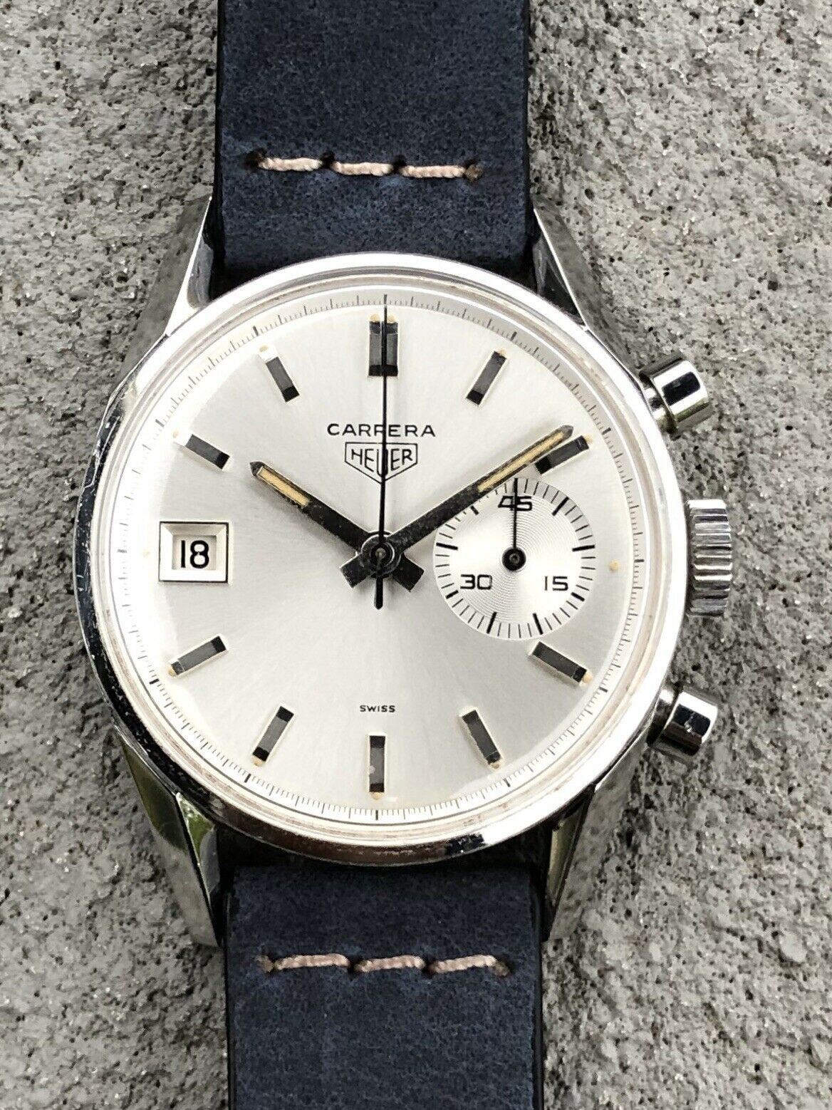 Heuer Carrera Dato 45 3147S - Circa 1960's