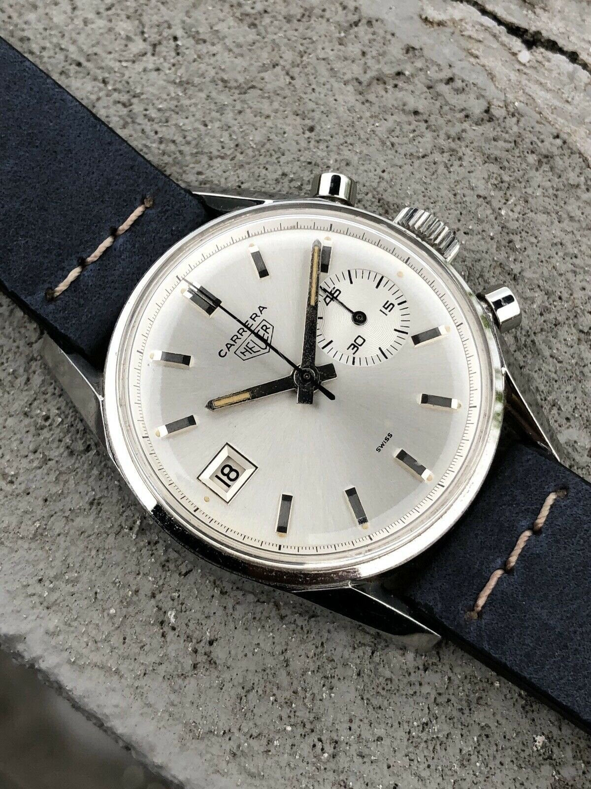 Heuer Carrera Dato 45 3147S - Circa 1960's