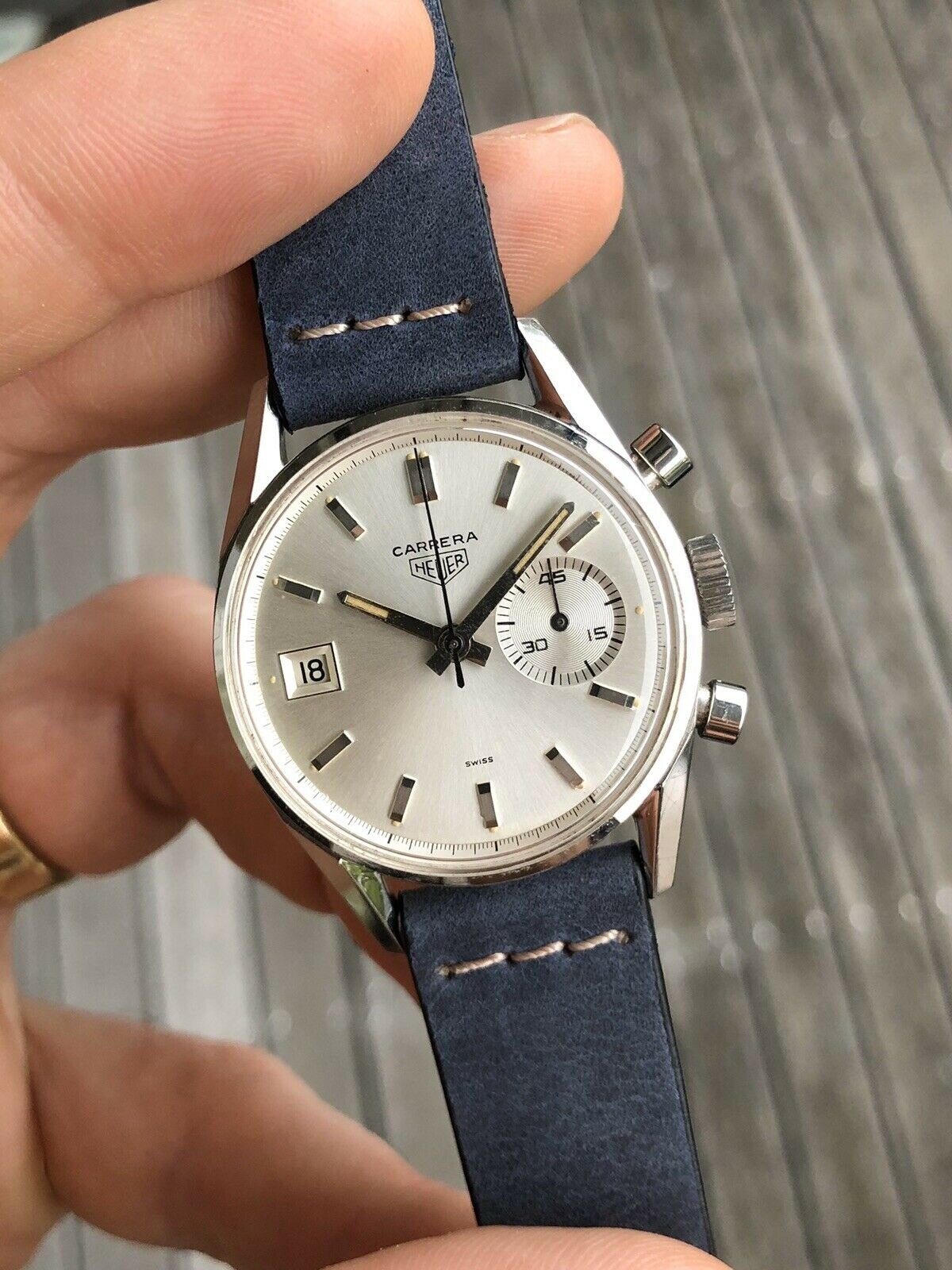 Heuer Carrera Dato 45 3147S - Circa 1960's