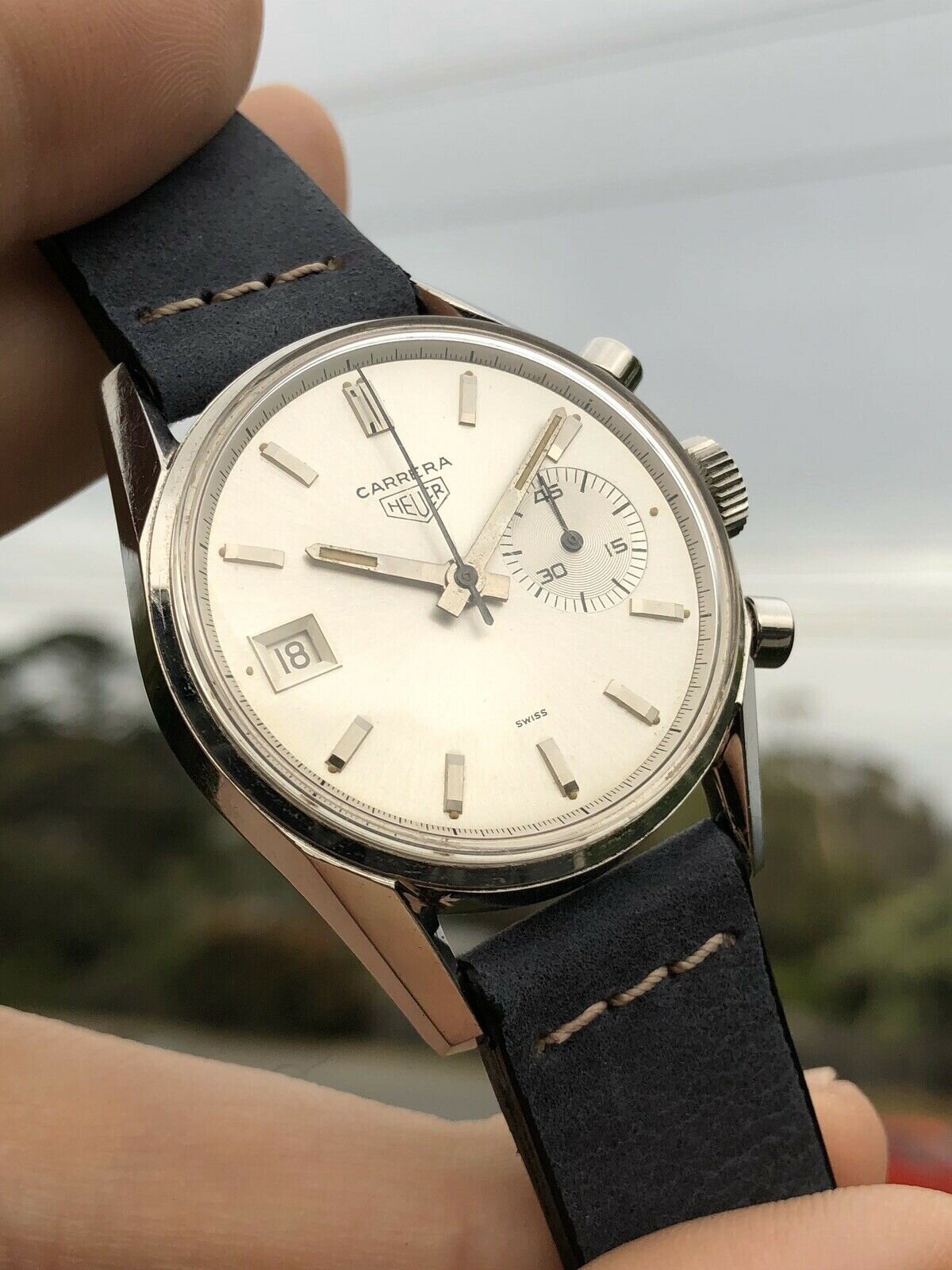 Heuer Carrera Dato 45 3147S - Circa 1960's