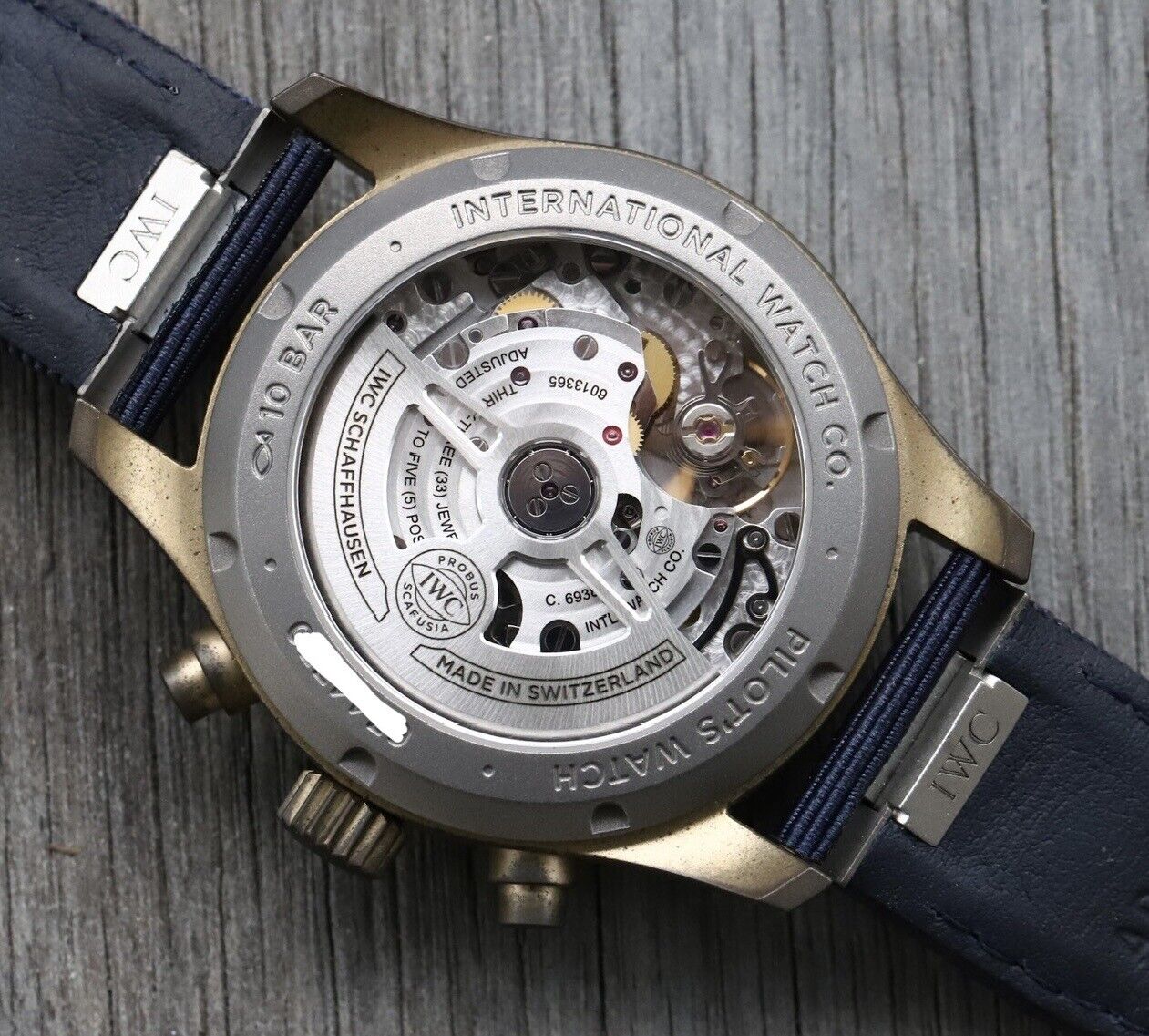 Iwc pilot chronograph clearance movement