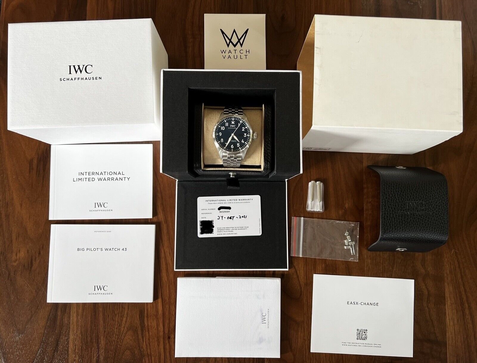 IWC Big Pilot Automatic Blue Dial 43mm Bracelet IW329304 - 2021