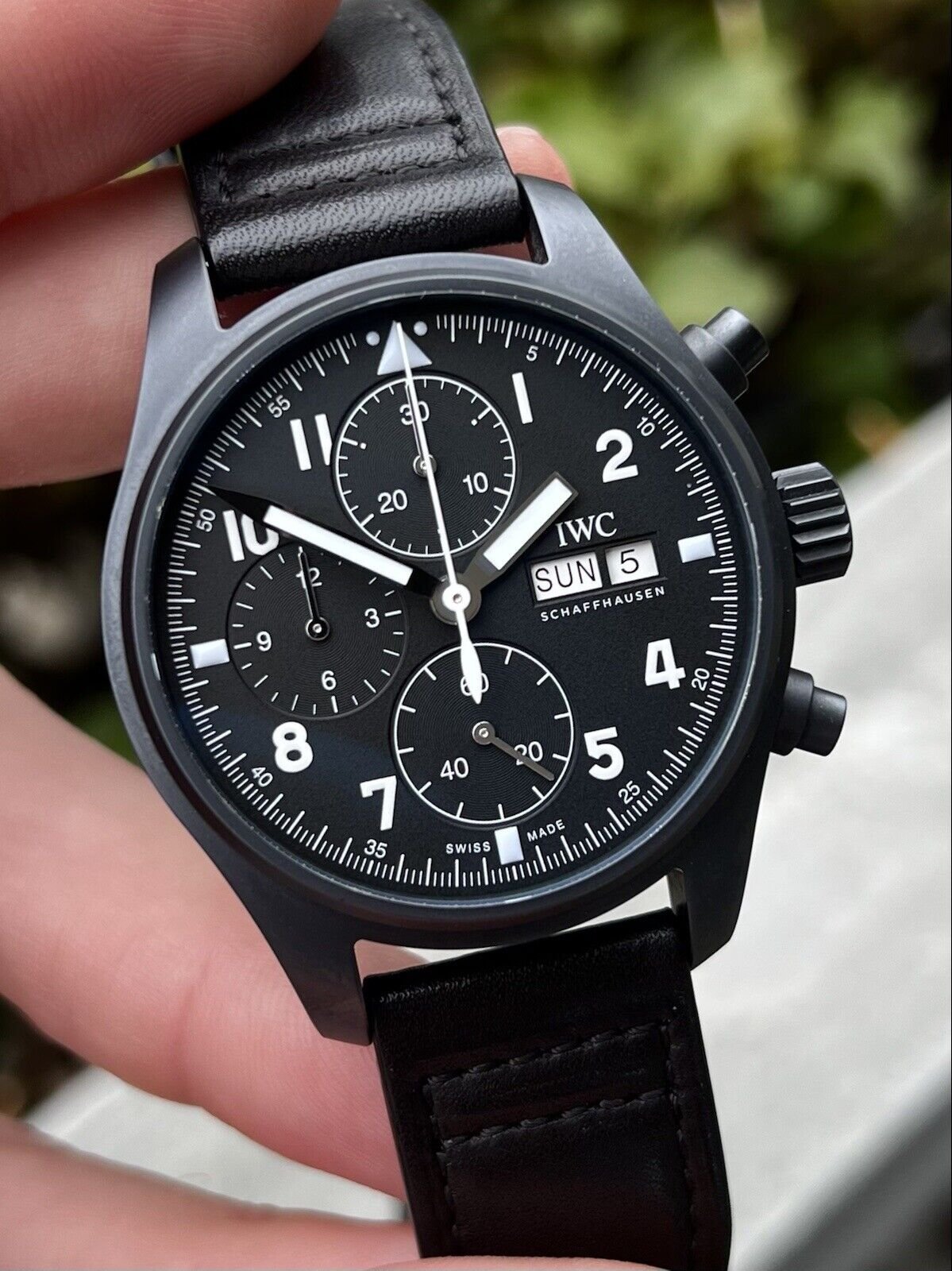 IWC Pilot's Watch Chronograph Edition “Tribute to 3705” Ceramic IW387905 - 2021