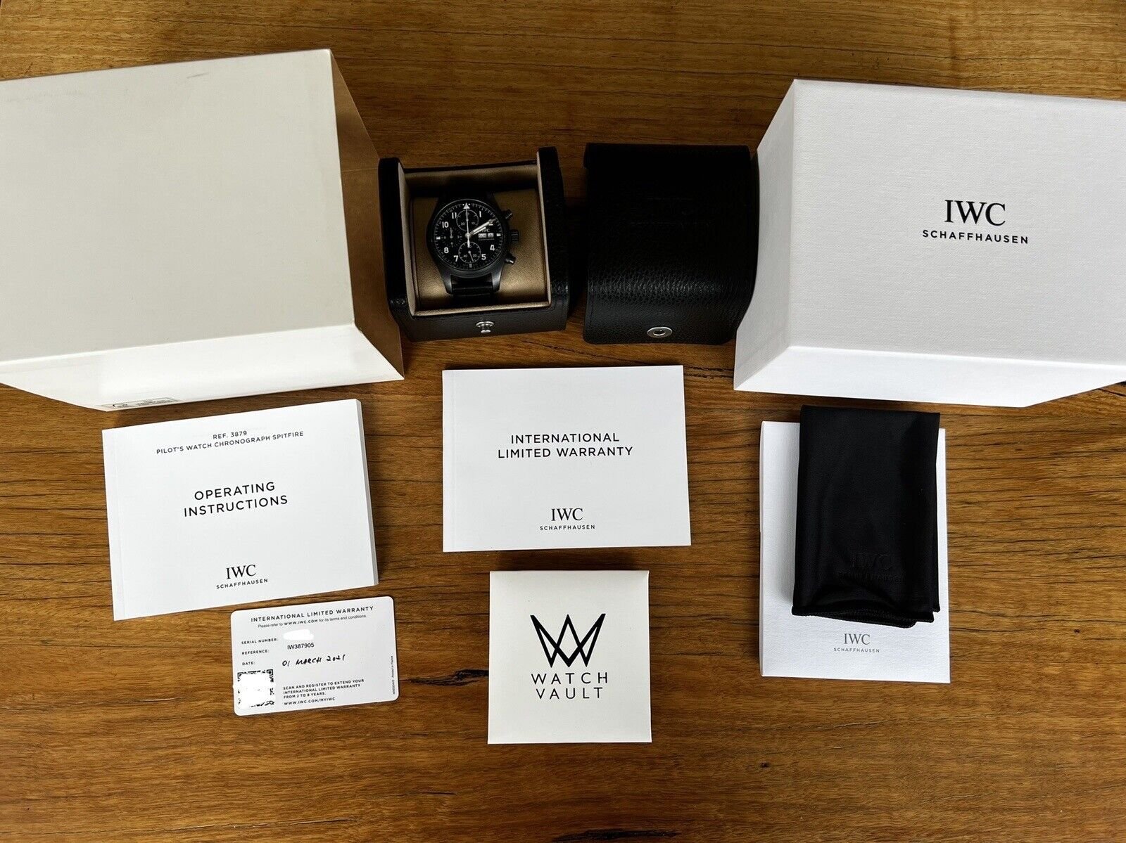 IWC Pilot's Watch Chronograph Edition “Tribute to 3705” Ceramic IW387905 - 2021