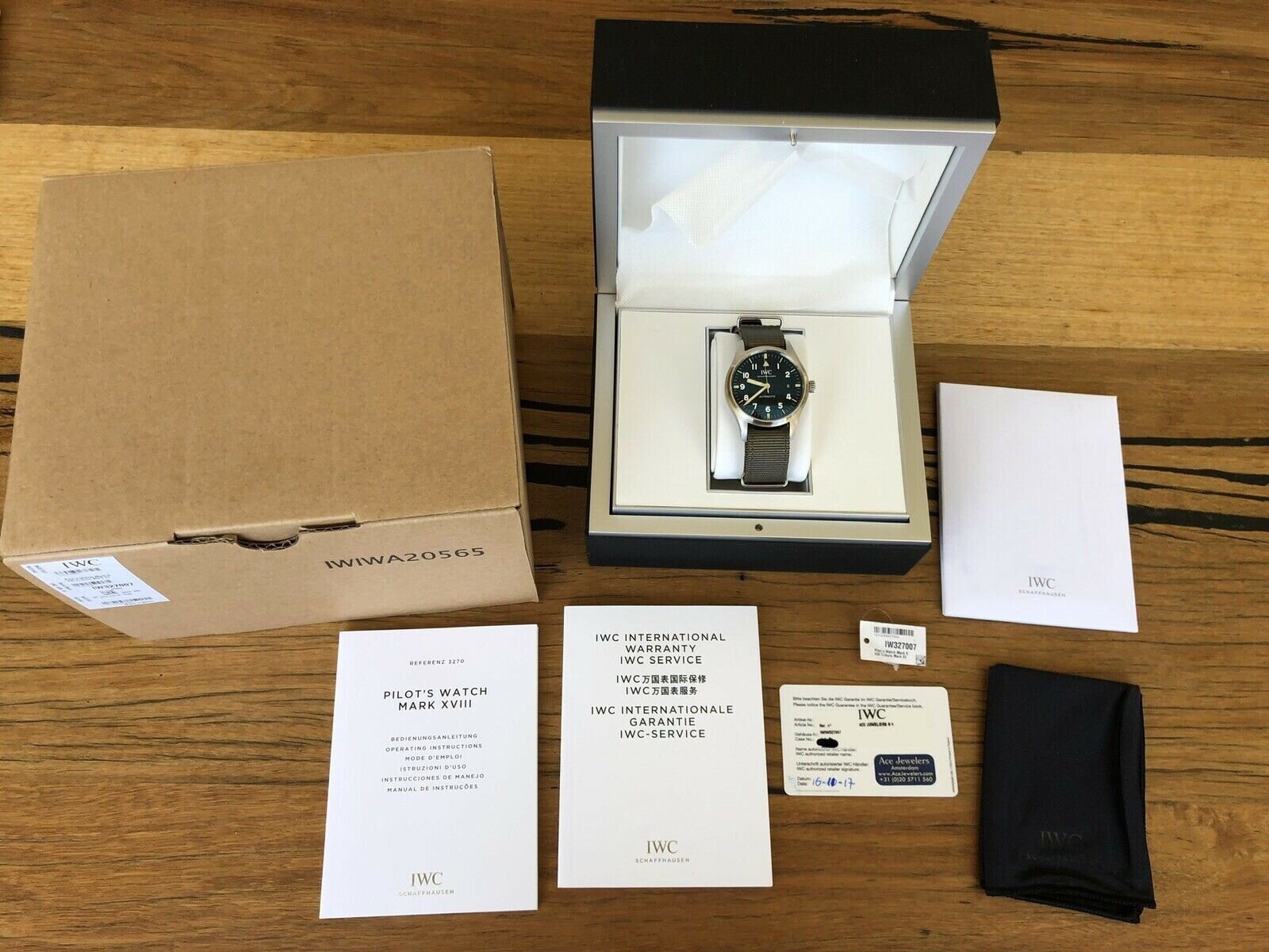 IWC Pilot’s Watch Mark XVIII Edition “Tribute to Mark XI” Ref: IW327007