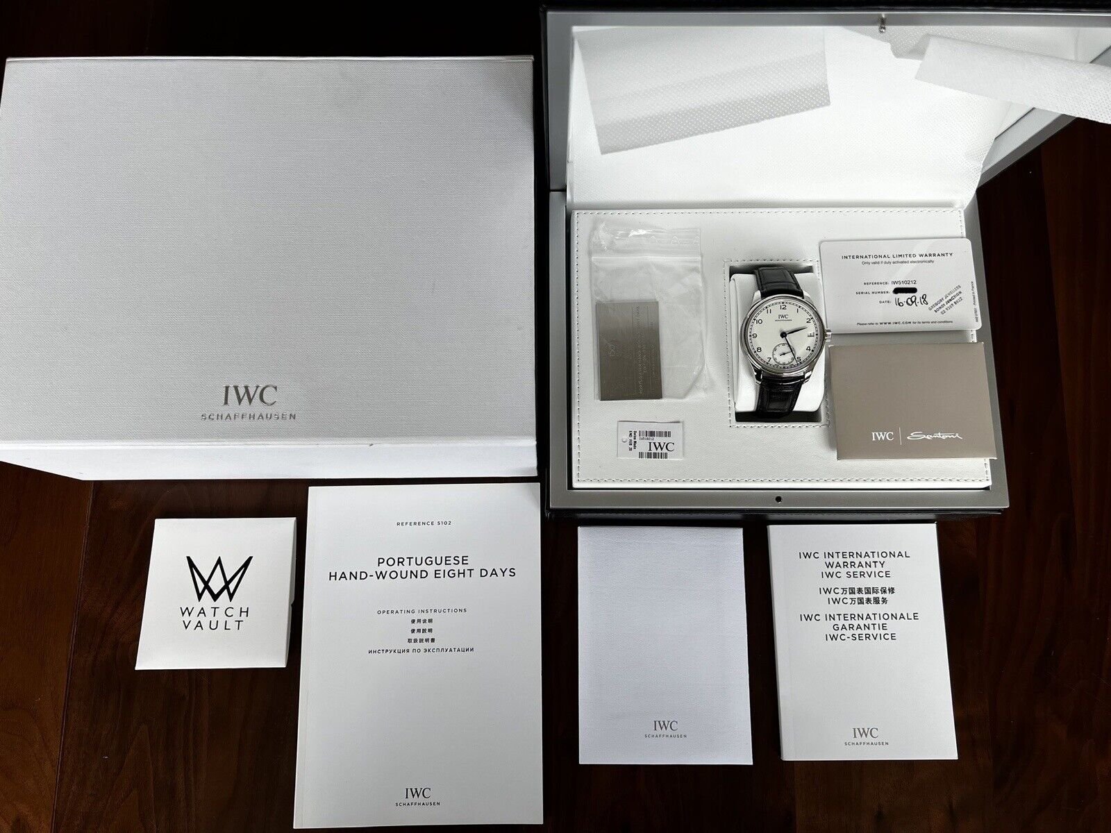 IWC Portugieser Hand Wound Eight Days Edition 150 Years IW510212