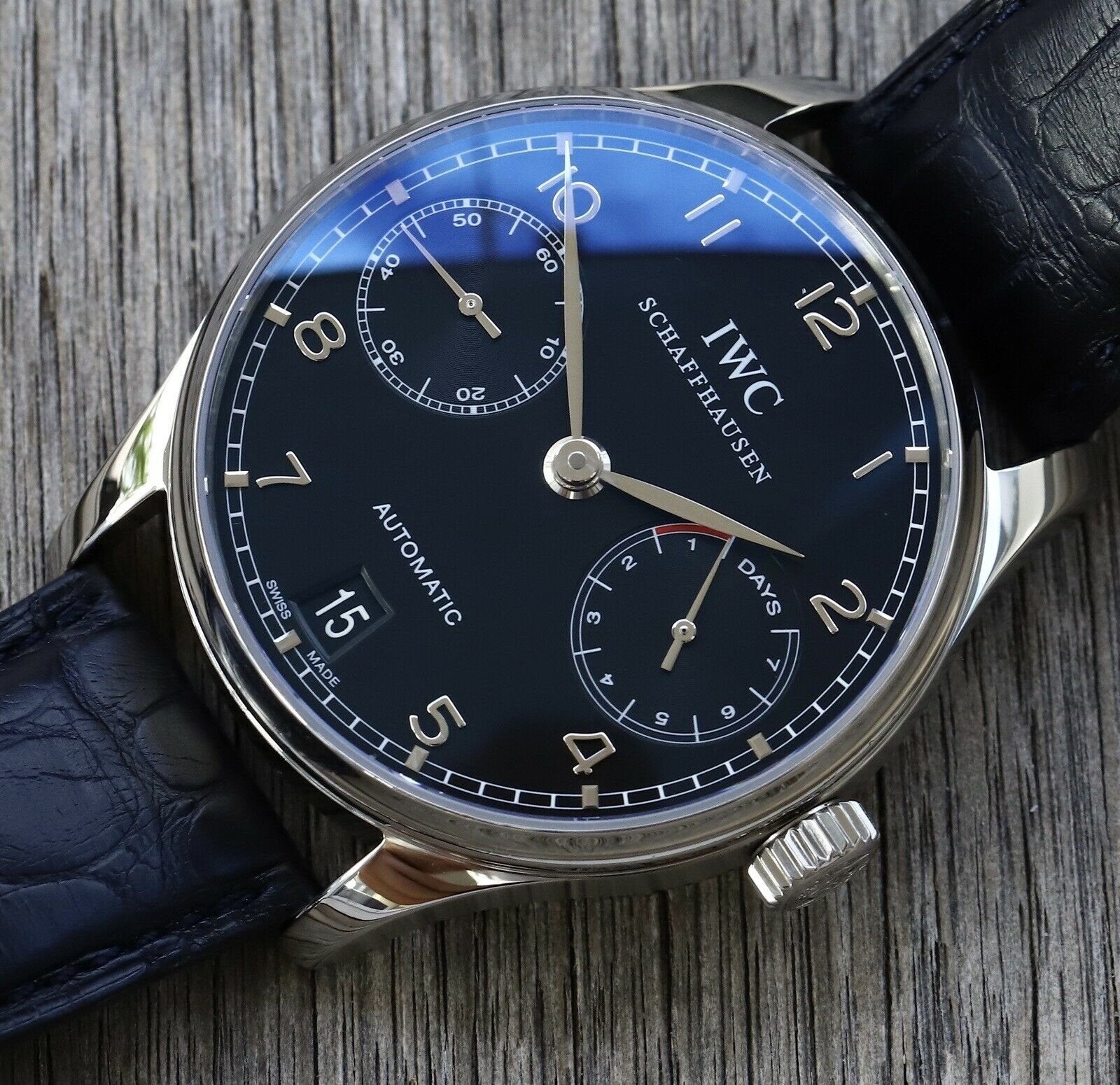 IWC Portuguese 7 Day Steel IW5001 09 IW500109 2007 Watch Vault Australia