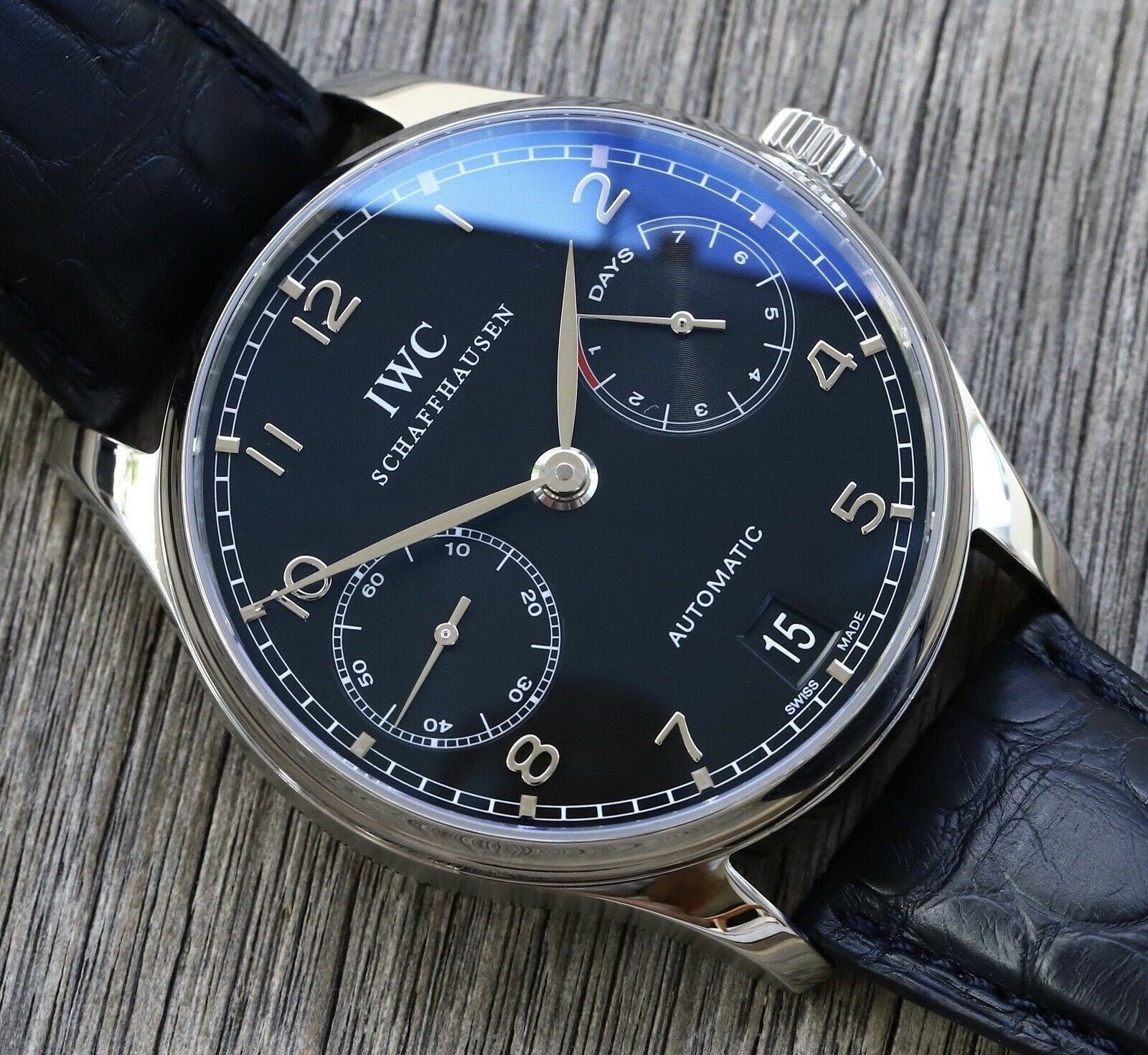 IWC Portuguese 7-Day Steel IW5001-09 IW500109 – 2007