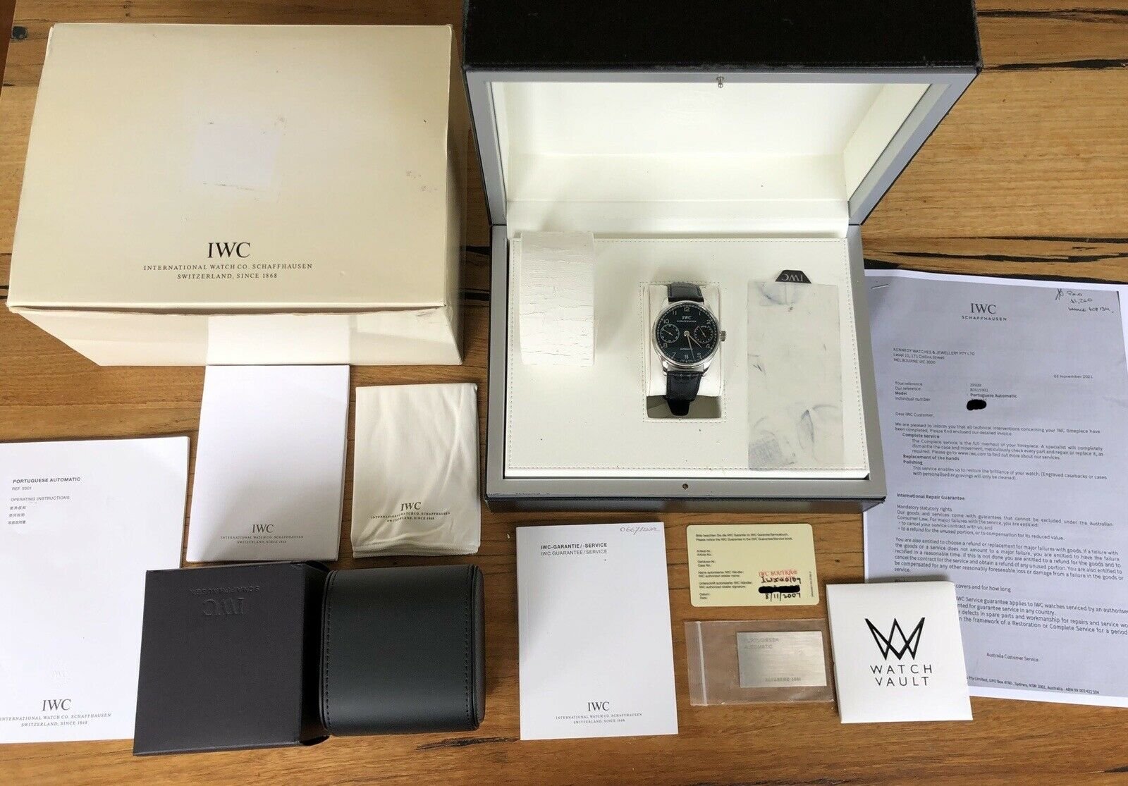 IWC Portuguese 7-Day Steel IW5001-09 IW500109 – 2007