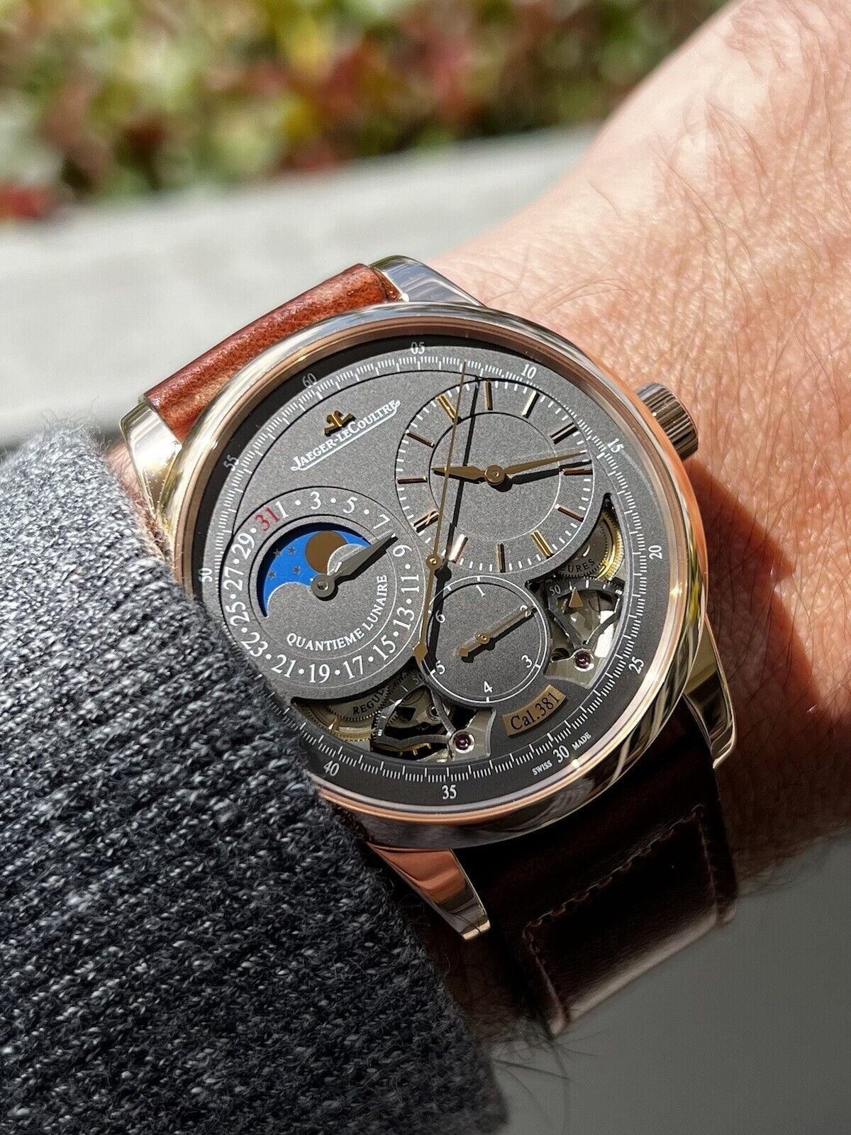 Jaeger LeCoultre Duometre Quantieme Lunaire Grey Q604244J 2017 Watch Vault Australia