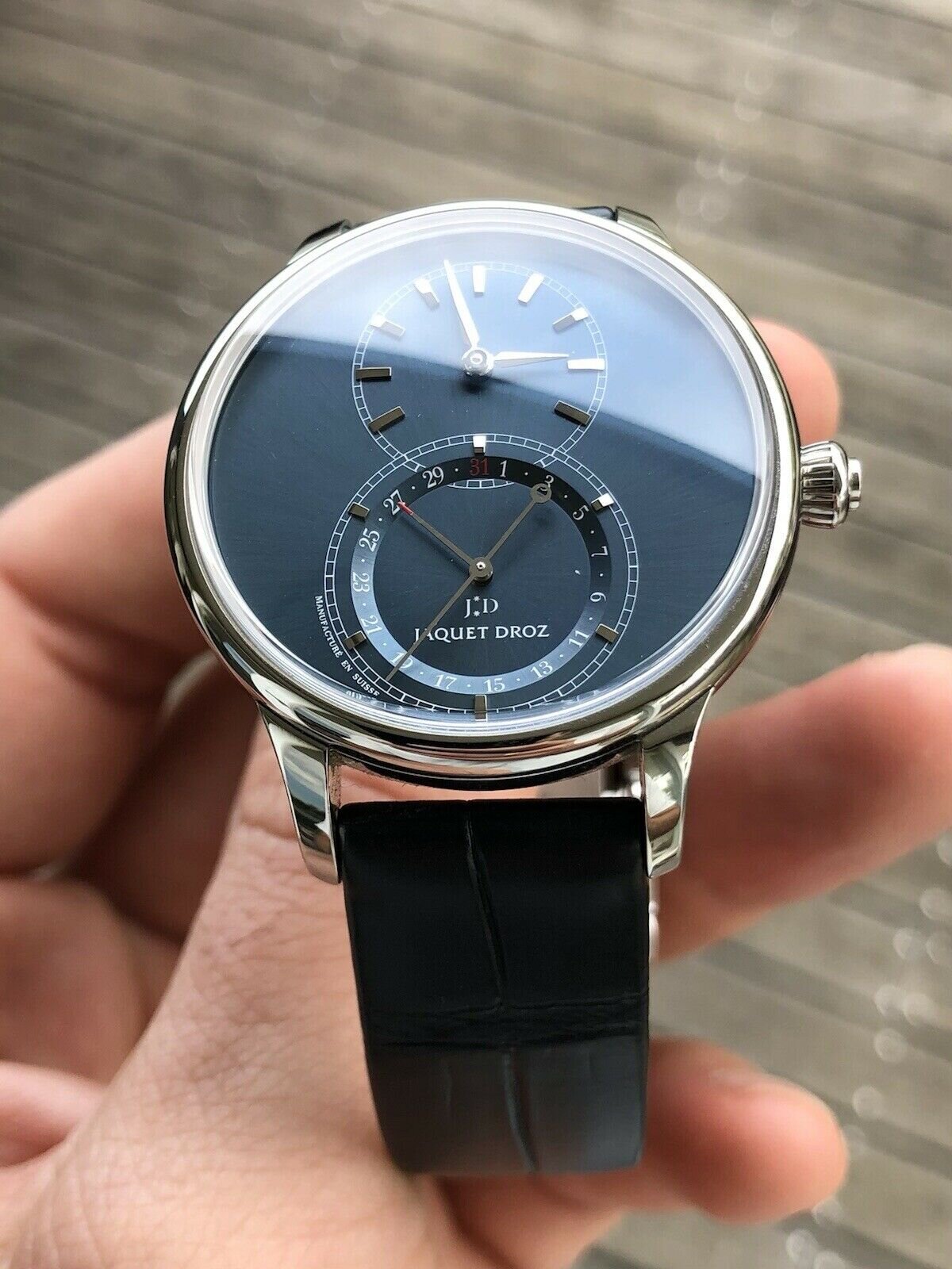 Jaquet Droz Grande Seconde Quantième Satin-Brushed Blue J007010244 - 2020