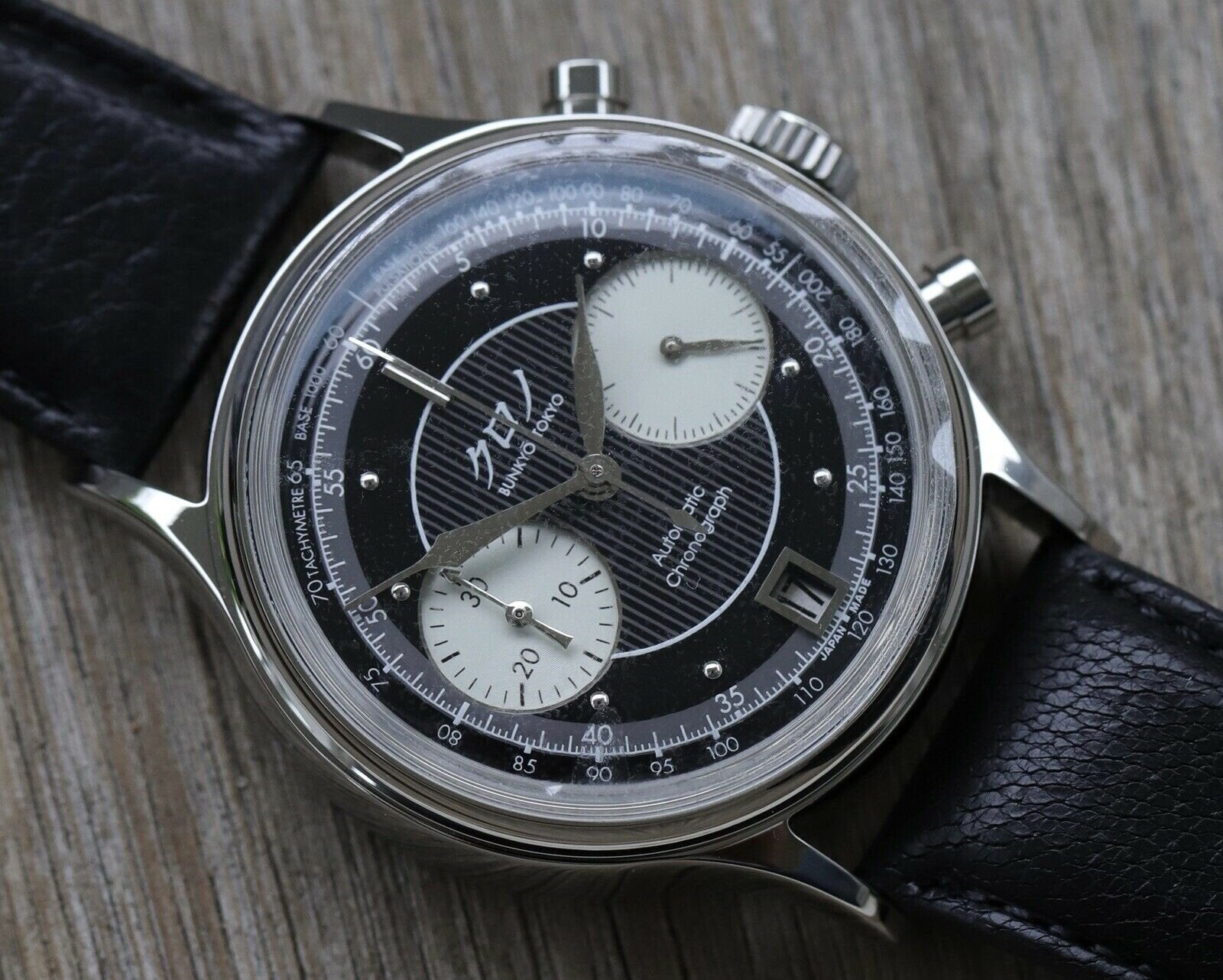 Kurono Tokyo Chronograph 1 Black Dial - Brand new