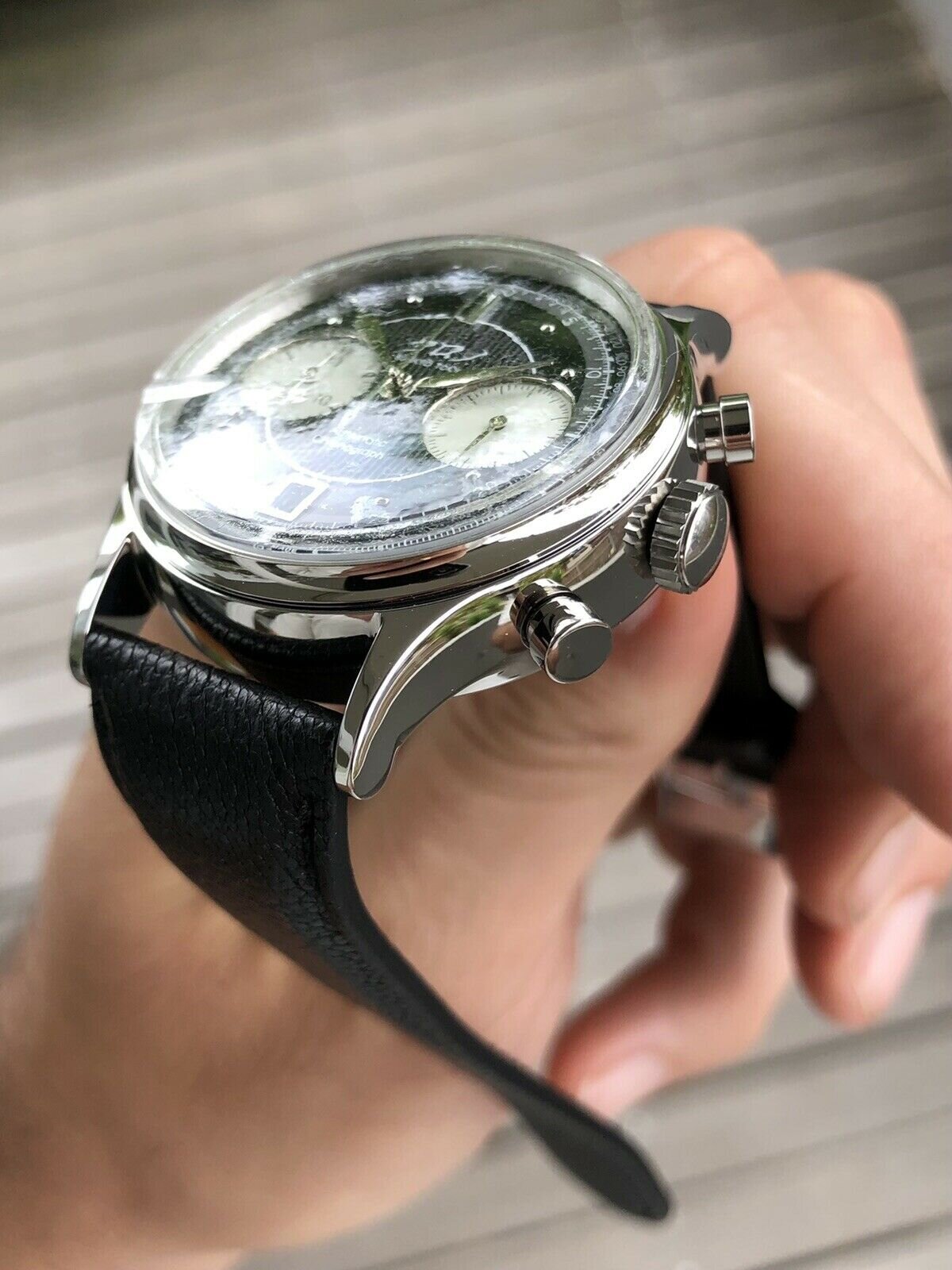 Kurono Tokyo Chronograph 1 Black Dial - Brand new