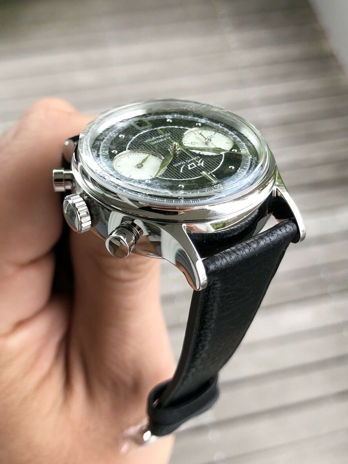 Kurono Tokyo Chronograph 1 Black Dial - Brand new