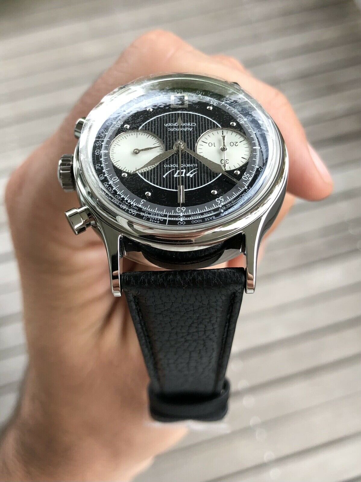 Kurono Tokyo Chronograph 1 Black Dial - Brand new