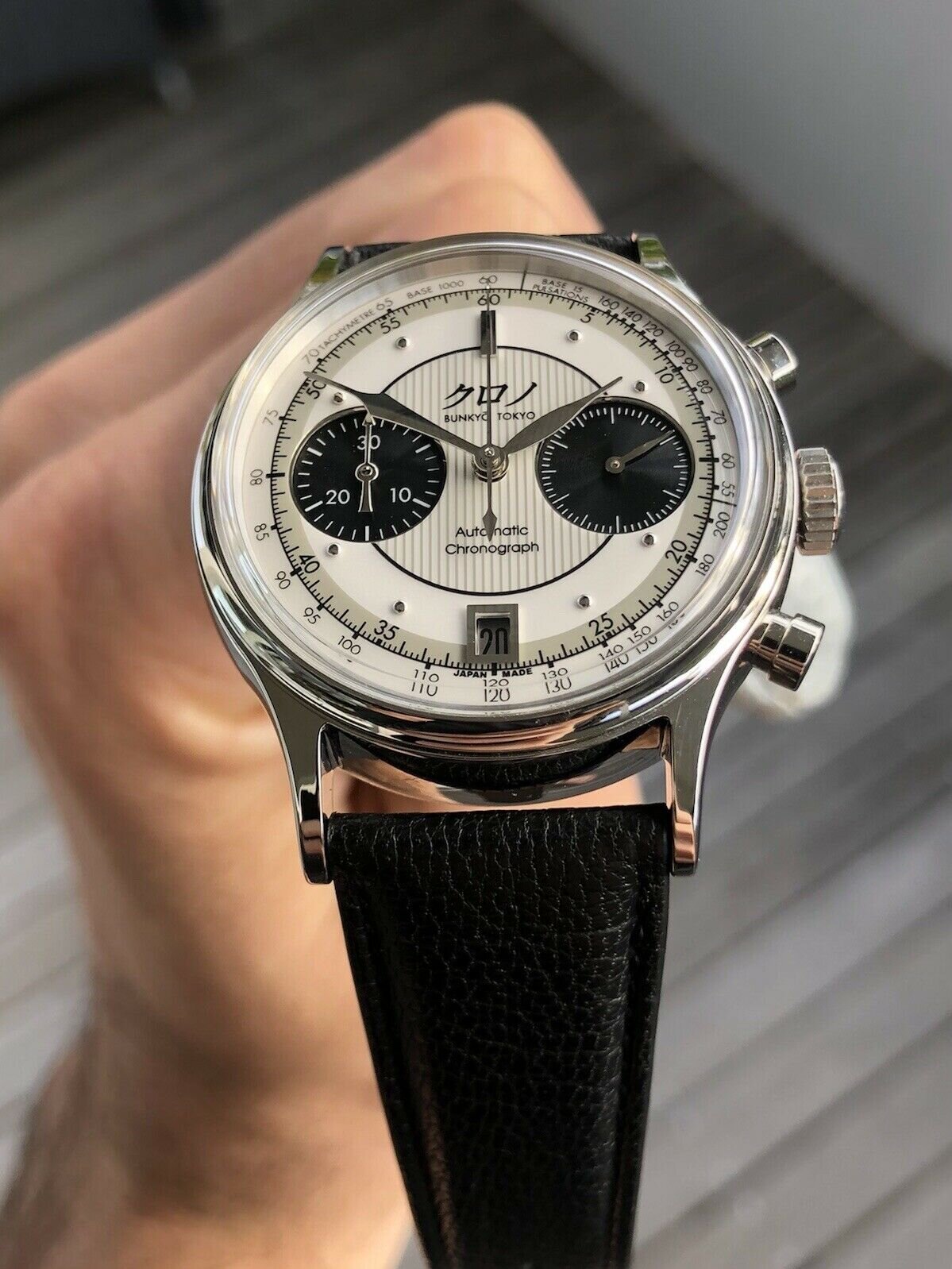 Kurono Tokyo Chronograph 1 White Dial - 2020