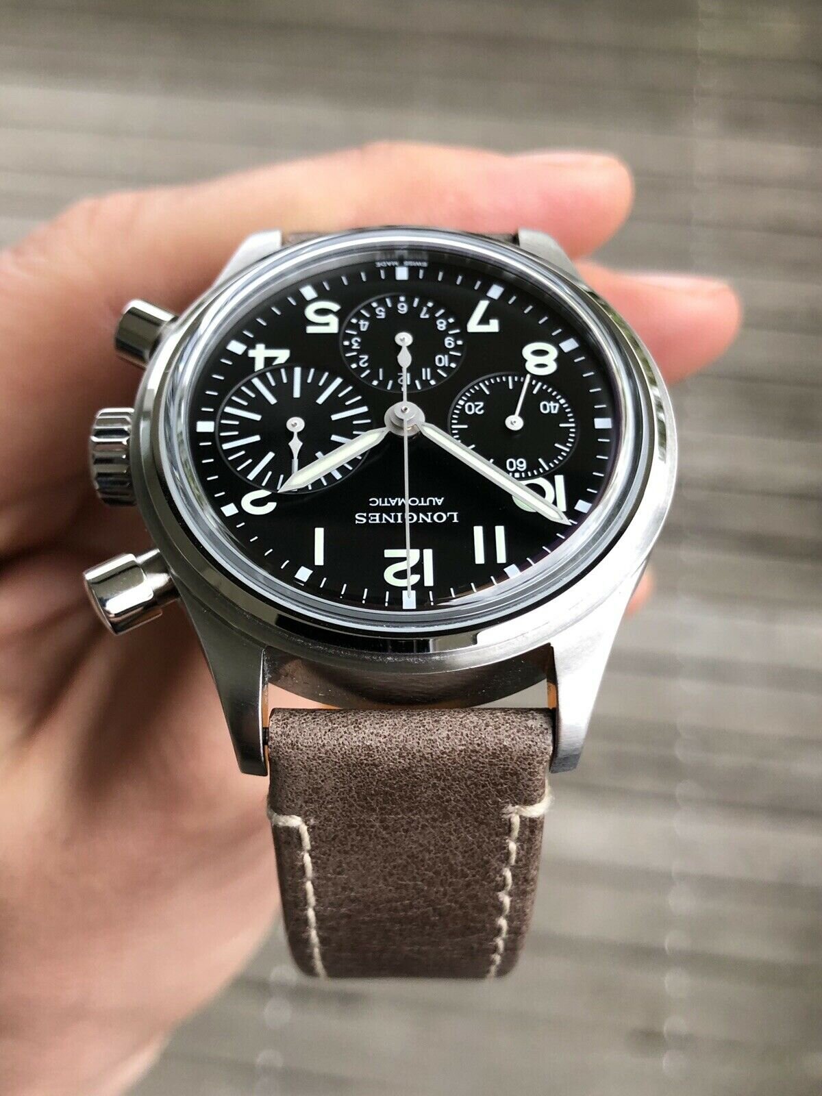 Longines big eye bracelet best sale
