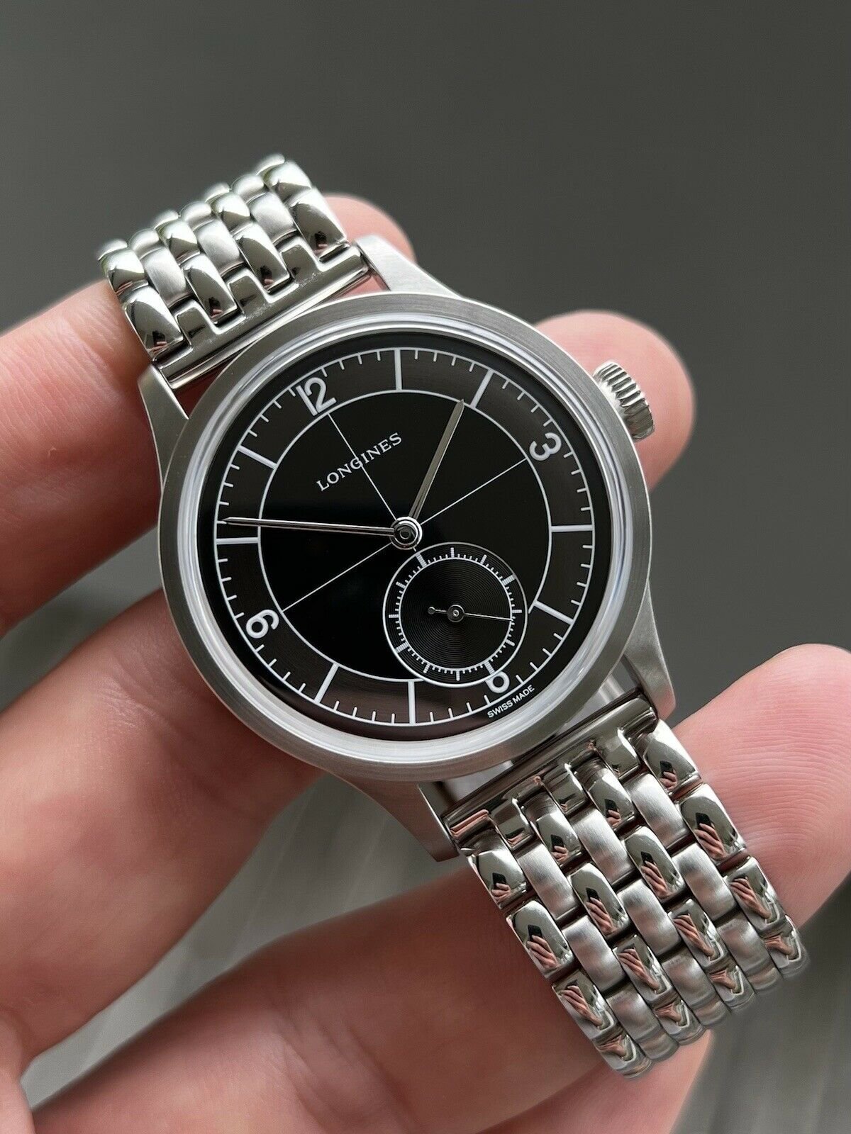 Longines heritage black shop