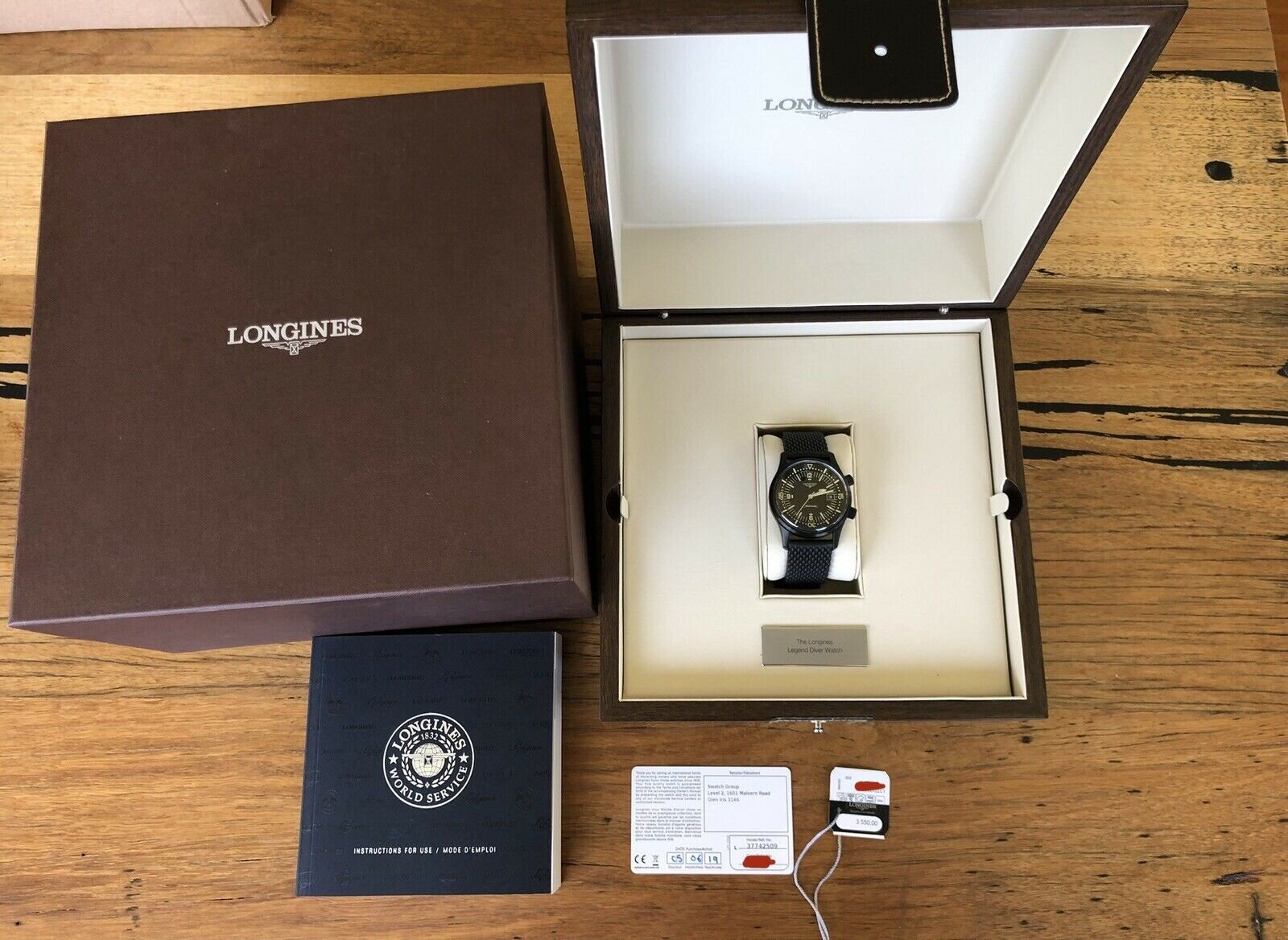 Longines legend diver box discount