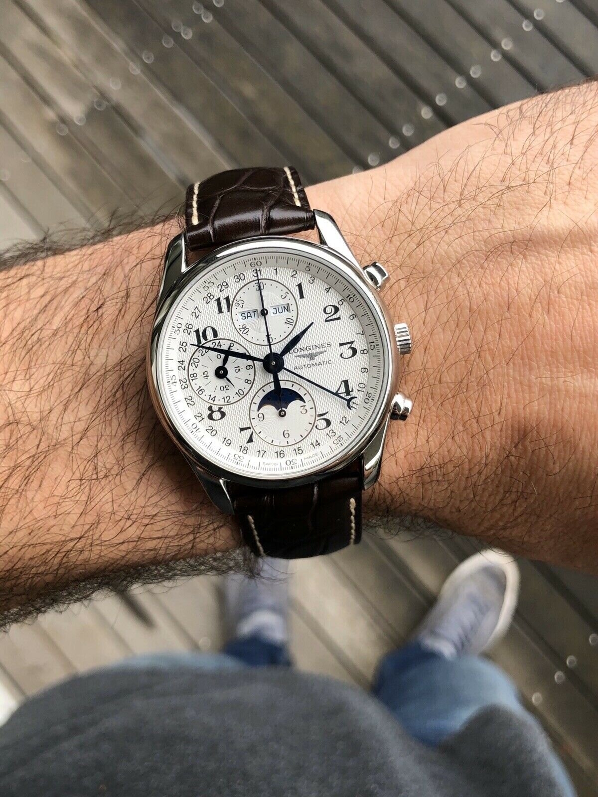 Longines Master Collection 40mm Chronograph with Moon Phase L26734783 Watch Vault Australia