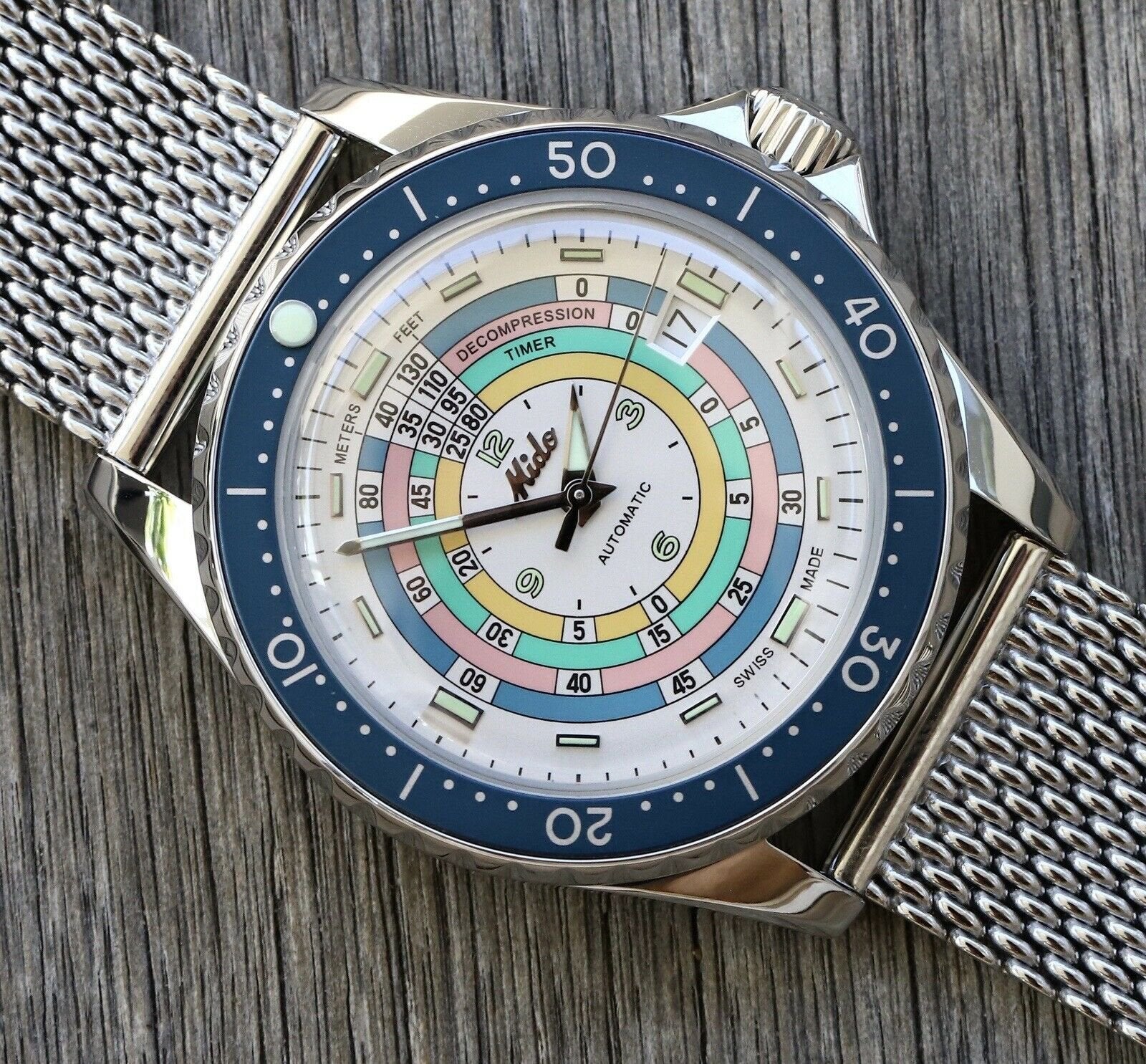 Mido Ocean Star Decompression Timer 1961 LE Turquoise M026.807.11.031.00 - 2021