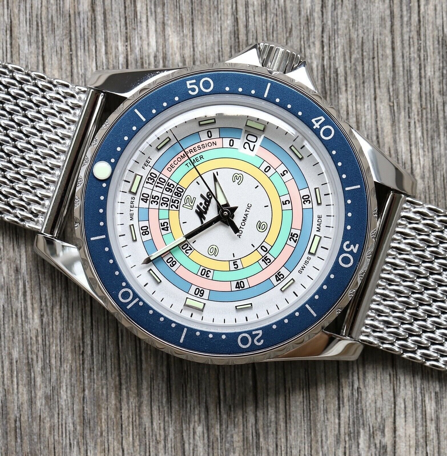 Mido Ocean Star Decompression Timer 1961 LE Turquoise M026.807.11.031.00 - 2021