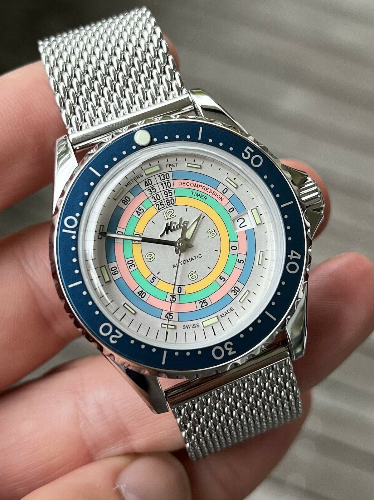 Mido Ocean Star Decompression Timer 1961 LE Turquoise M026.807.11.031.00 - 2021