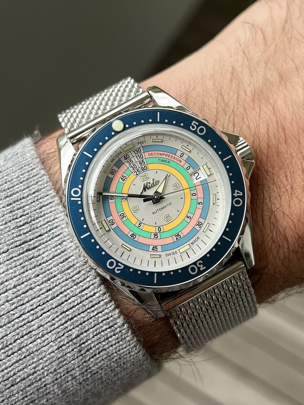 Mido Ocean Star Decompression Timer 1961 LE Turquoise M026.807.11.031.00 - 2021