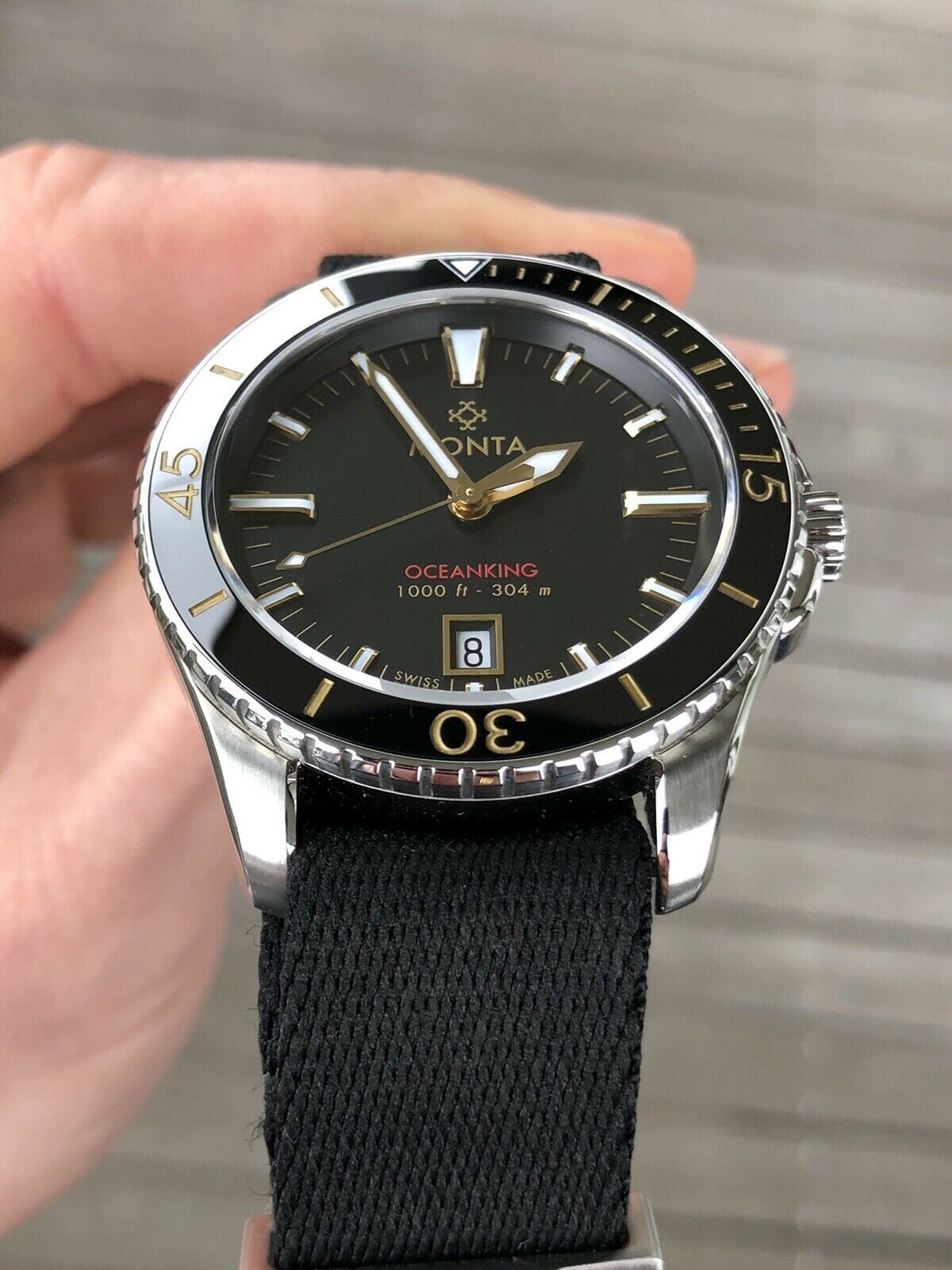 Monta Oceanking 60-Minute with Date and Gilt Dial - 2019