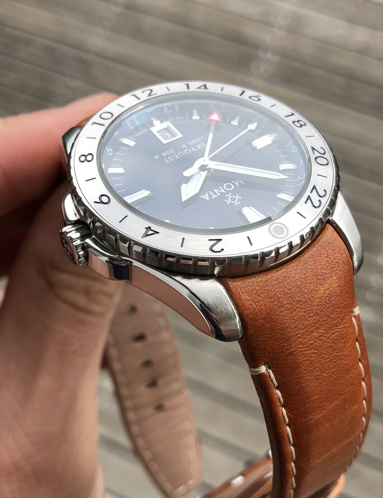 Monta Skyquest GMT Blue Steel Bezel – 2018