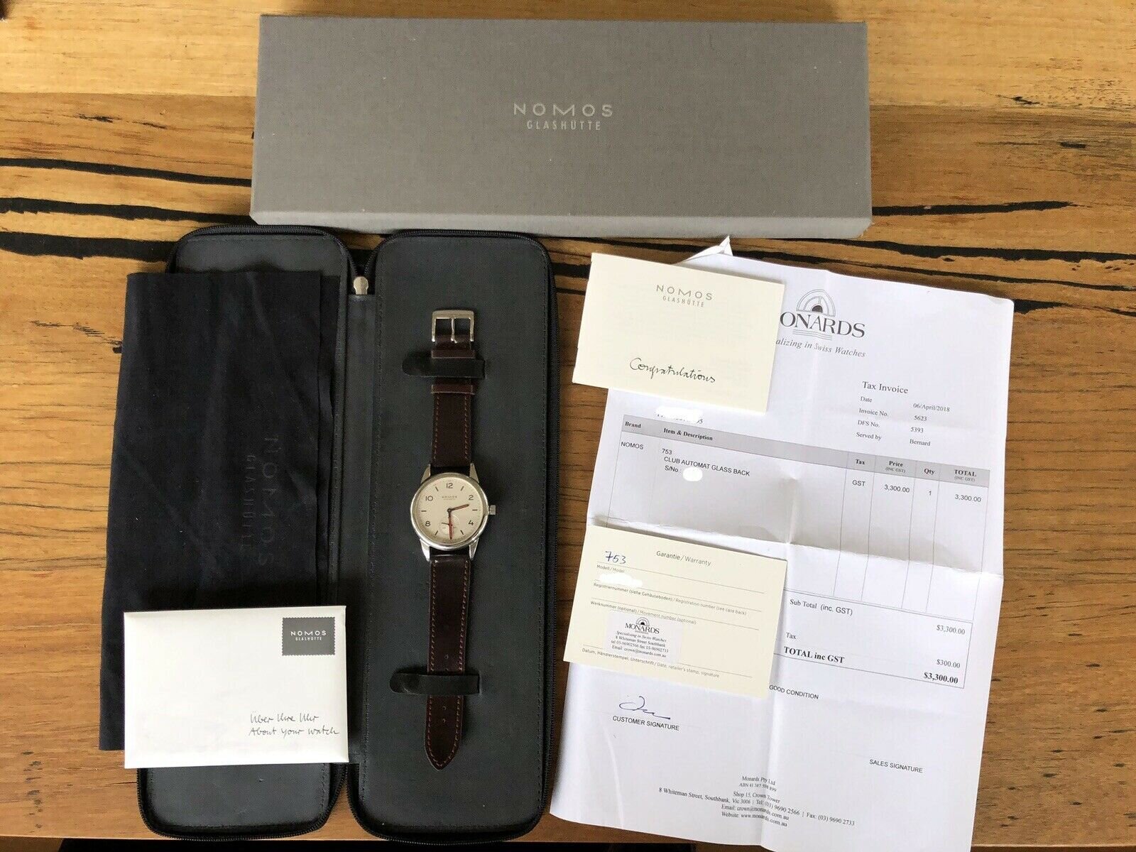 Nomos Club Automat 753 - 2018
