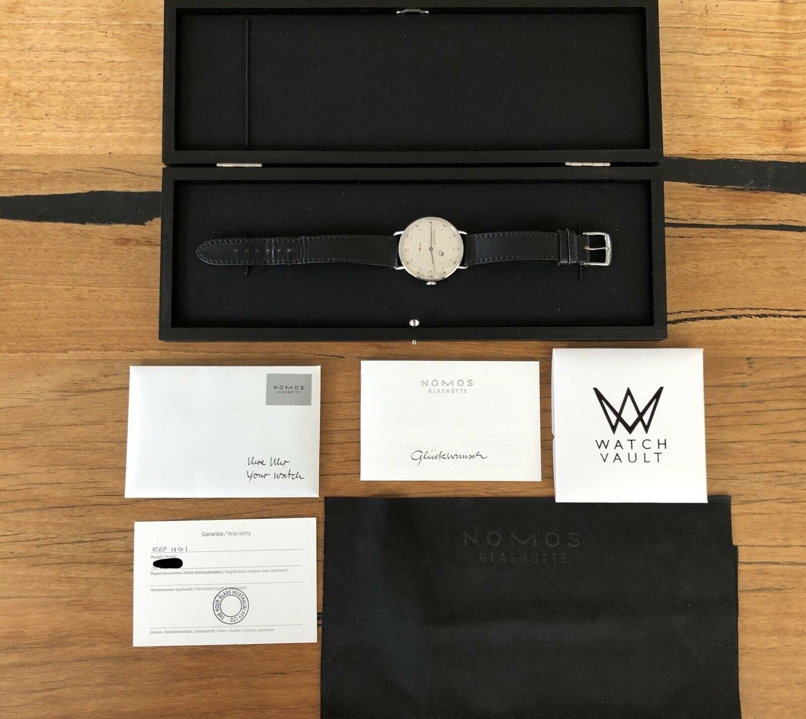 Nomos Metro Datum Gangreserve Ref 1101 Watch Vault Australia