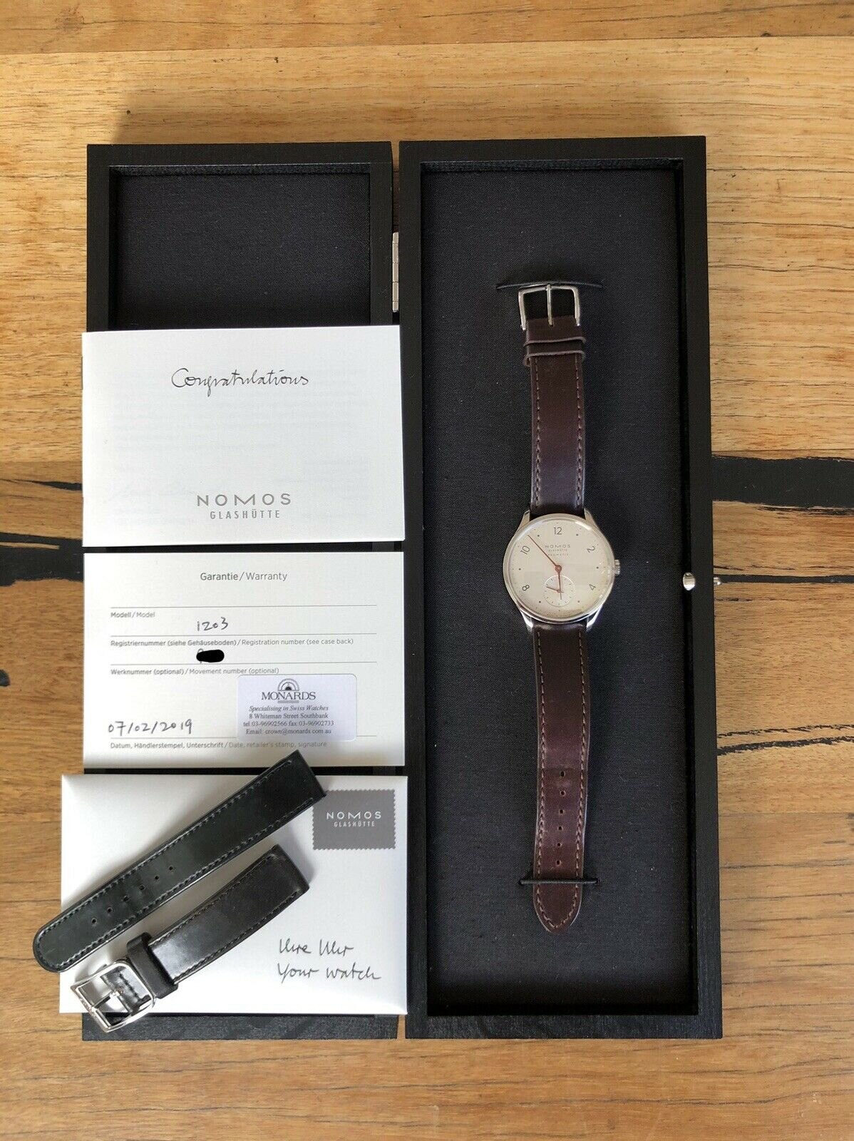 Nomos Neomatik Minimatik ref. 1203 - 2019