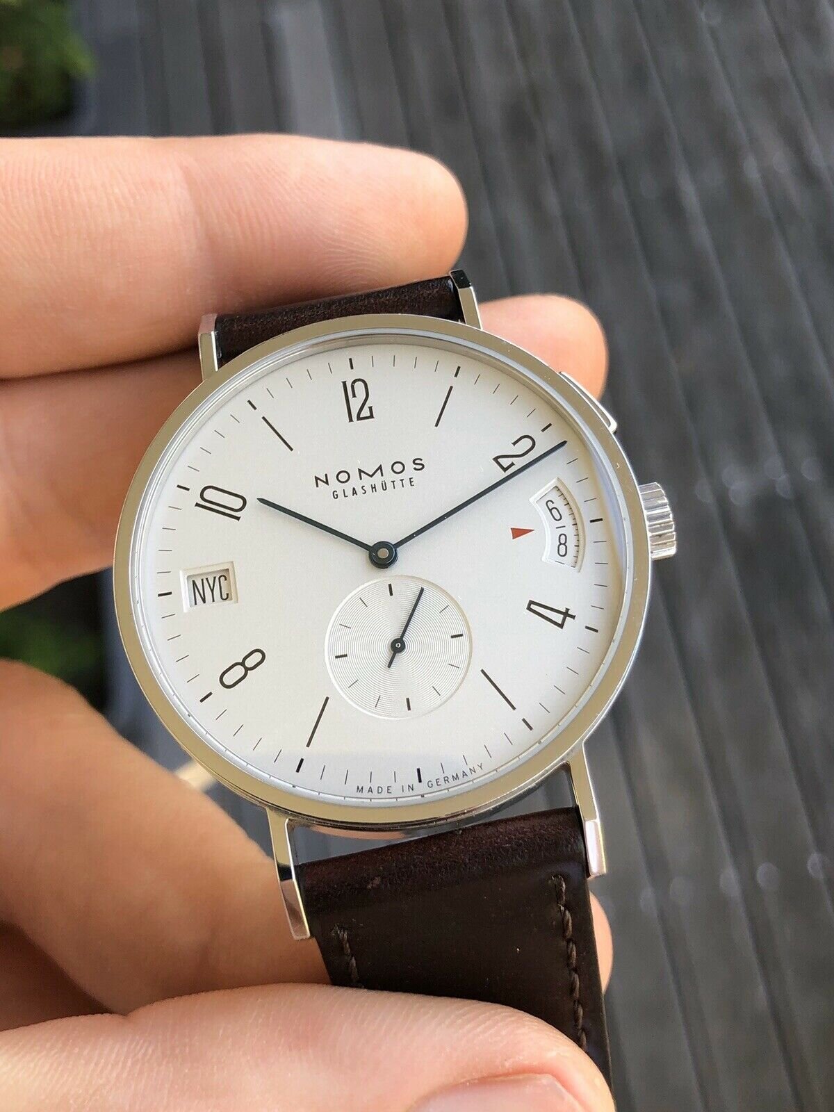 Nomos Tangomat GMT 635 - 2017 with box and papers