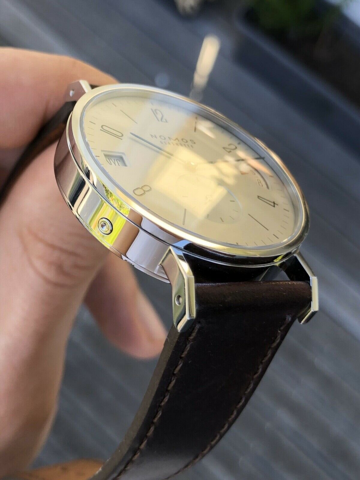 Nomos Tangomat GMT 635 2017 with box and papers Watch Vault