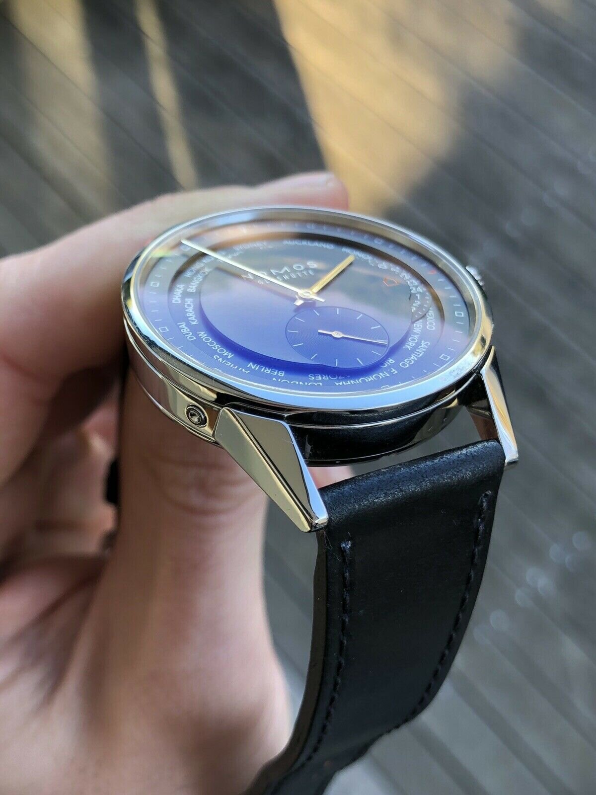 Nomos Zurich Weltzeit Nachtblau Worldtimer 807 - 2019 full set