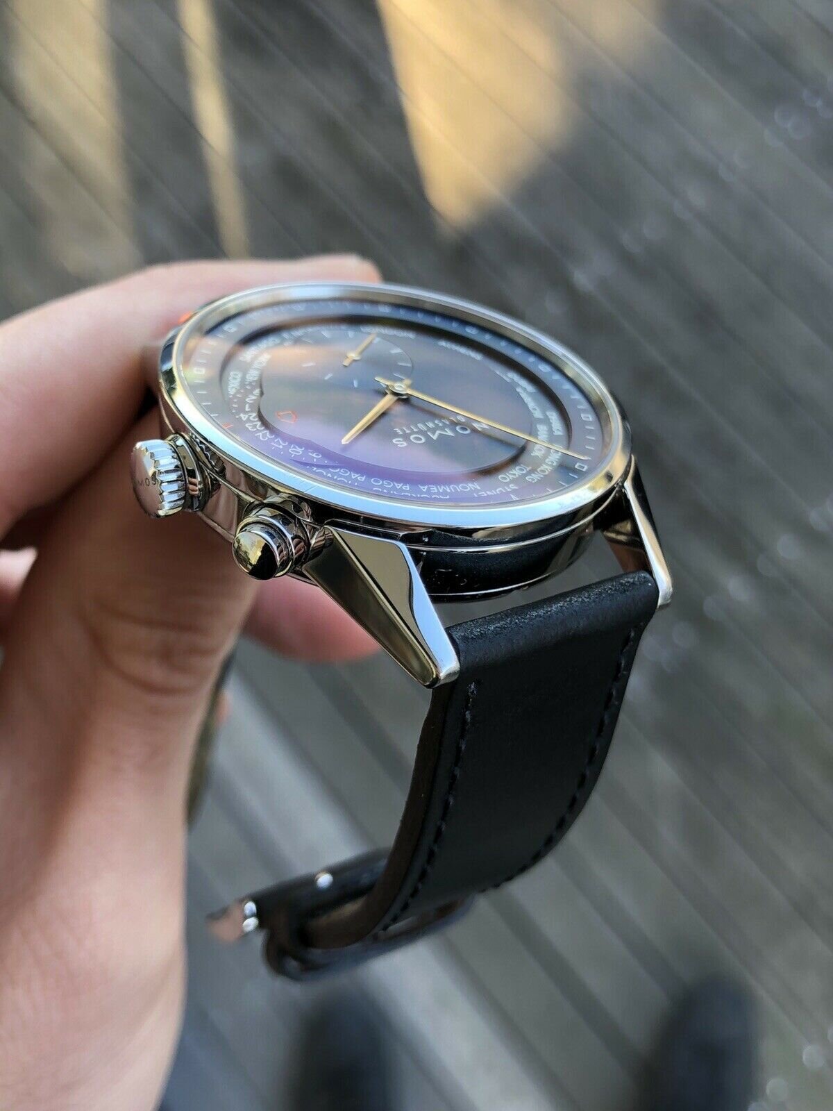 Nomos Zurich Weltzeit Nachtblau Worldtimer 807 - 2019 full set