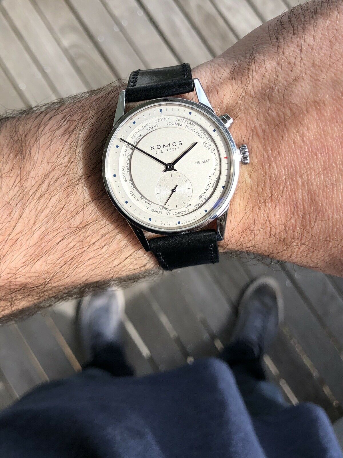 Nomos Zurich Weltzeit World Time 805 - 2013 w/ box and papers