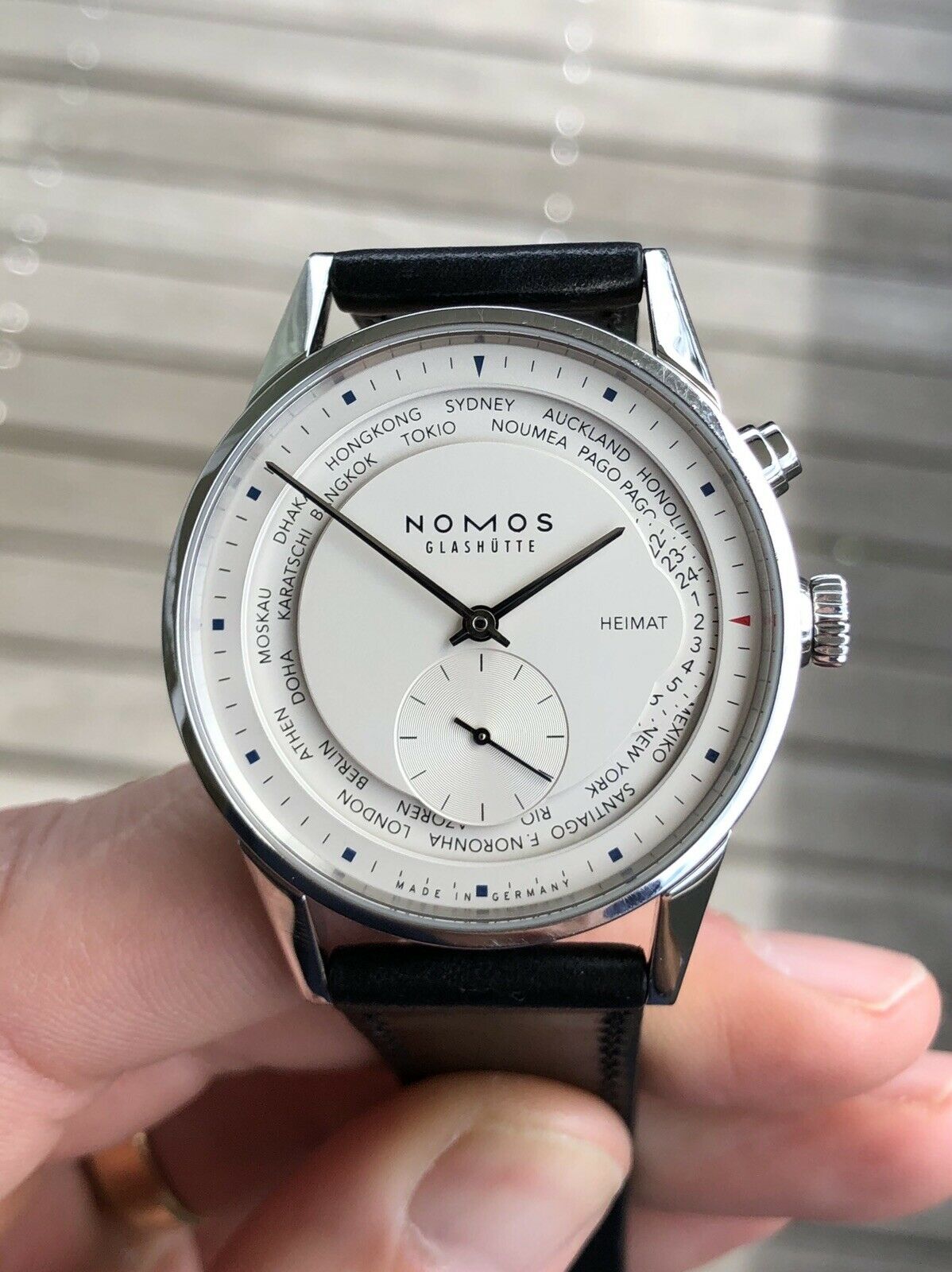 Nomos Zurich Weltzeit World Time 805 - 2013 w/ box and papers