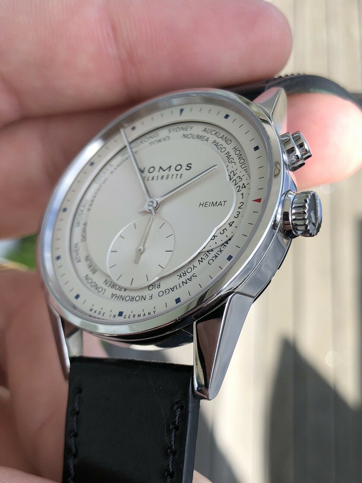 Nomos Zurich Weltzeit World Time 805 - 2013 w/ box and papers