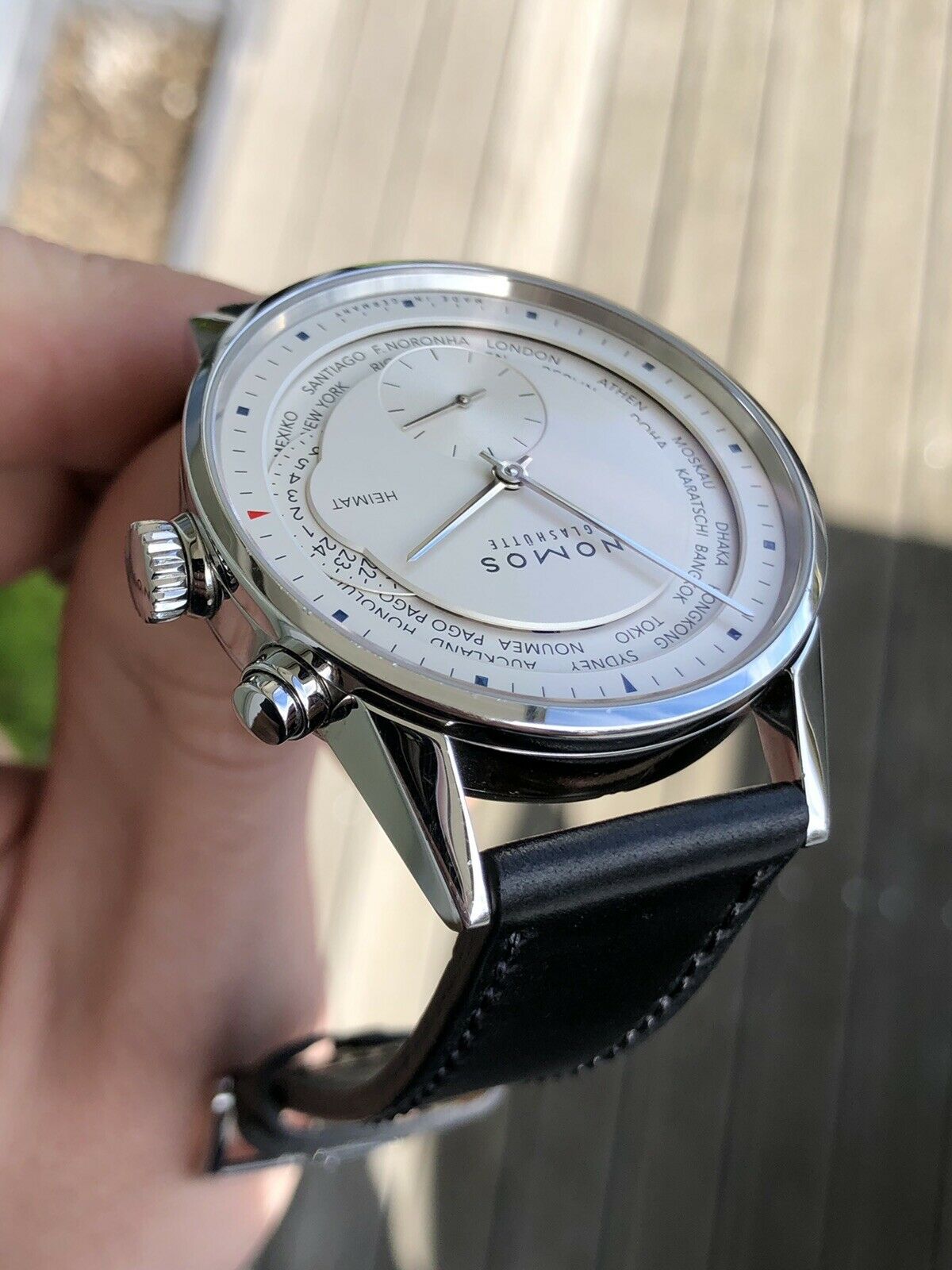 Nomos Zurich Weltzeit World Time 805 - 2013 w/ box and papers