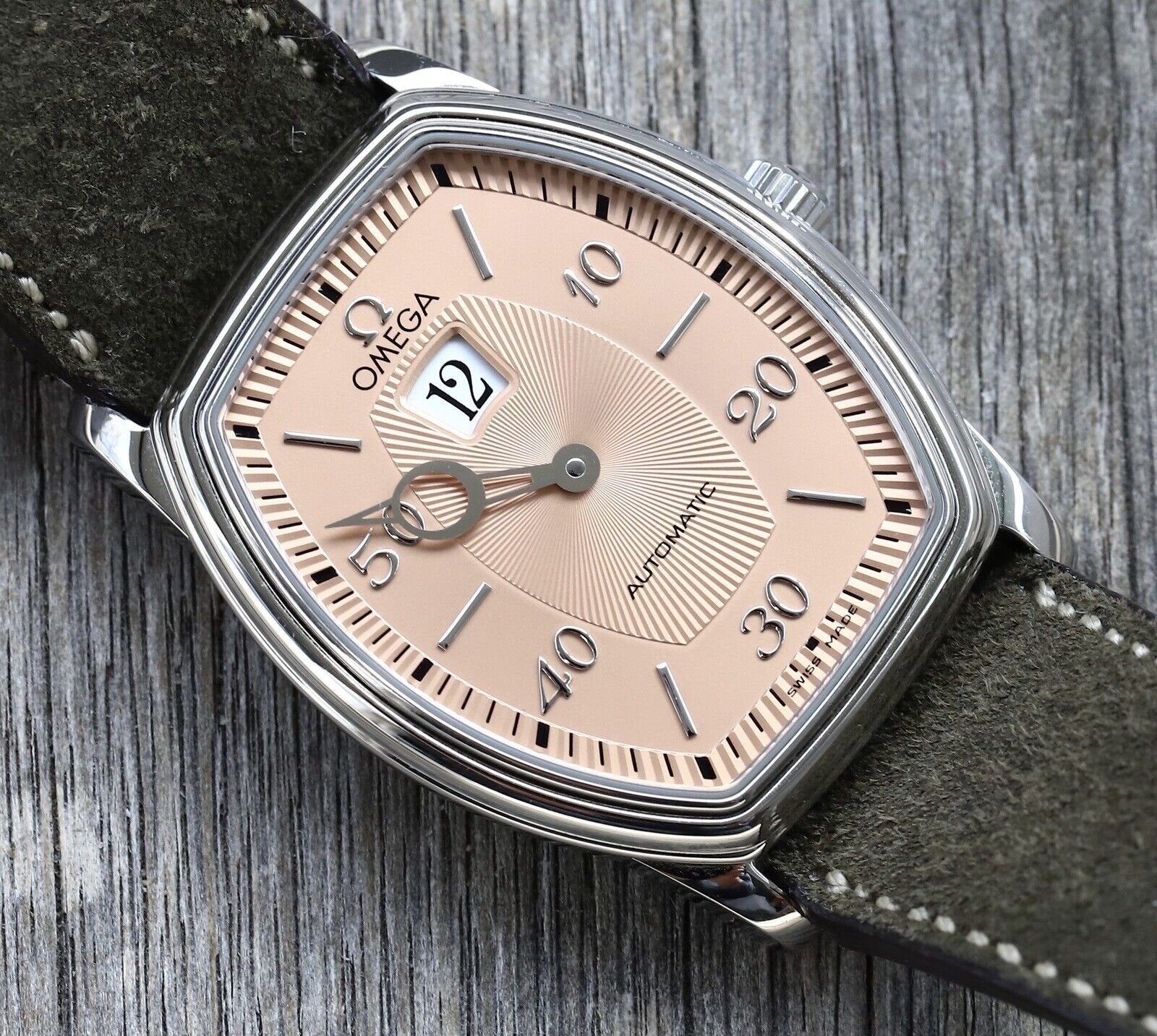 Omega De Ville Prestige Jump Hour Salmon Dial 1998 Watch Vault Australia