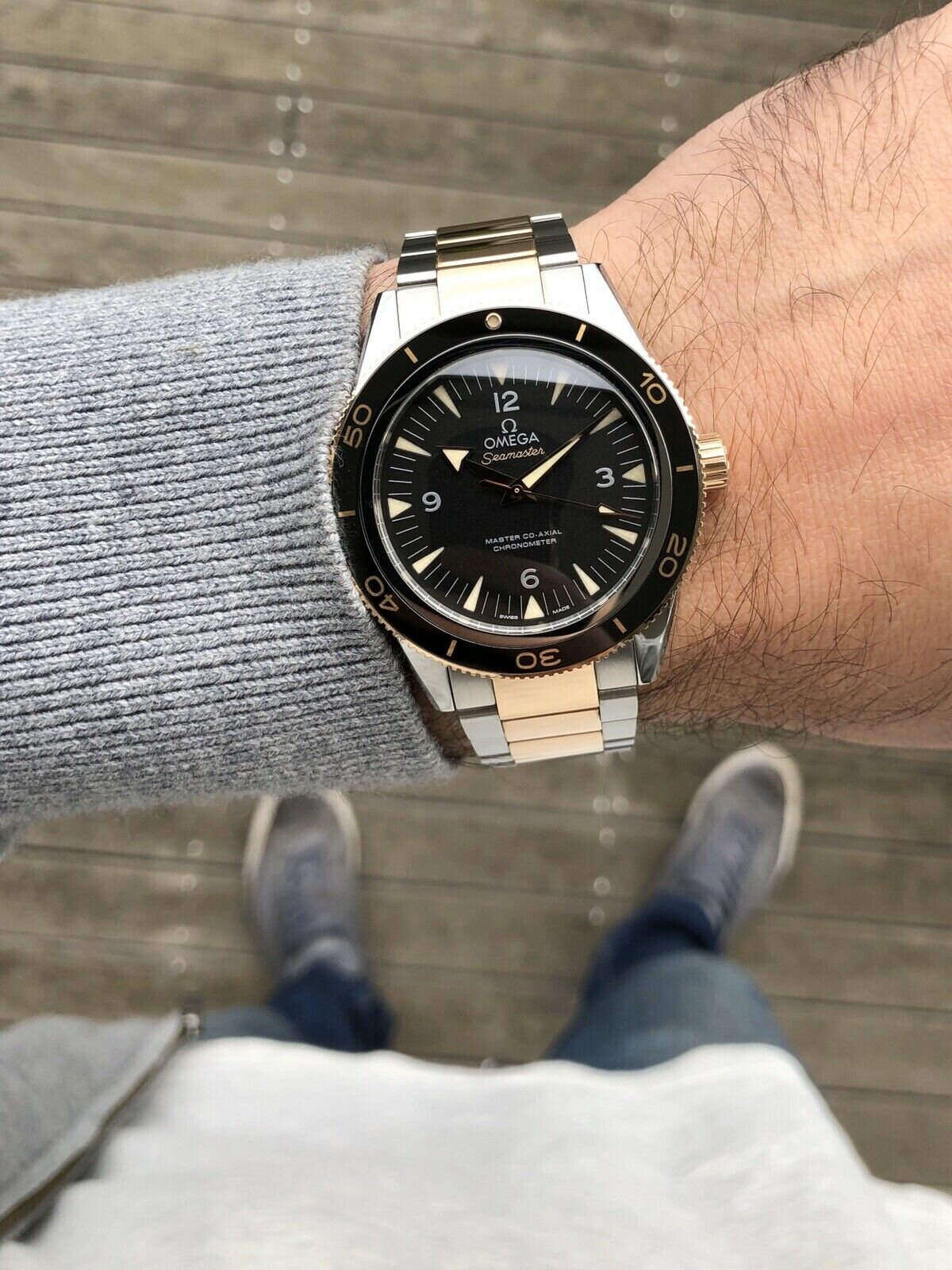 Omega Seamaster 300 Co‑Axial 41mm Sedna Gold Two-Tone 233.20.41.21.01.001 - 2016